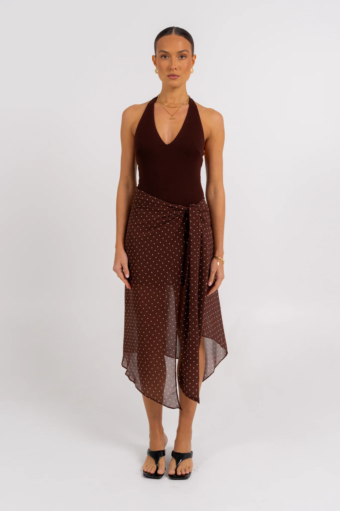 Deering Halter Dress Polka Dot - Image 10