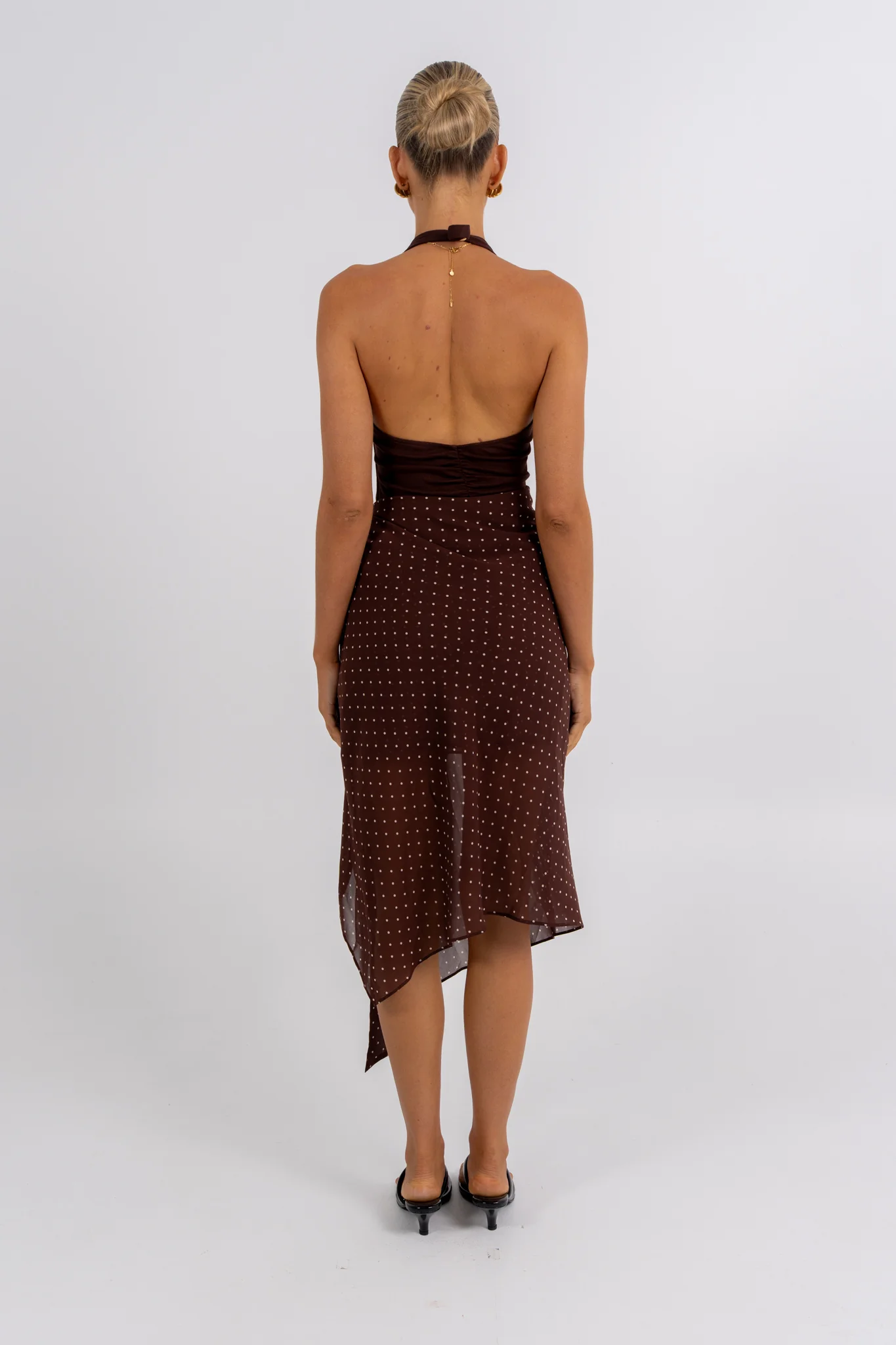 Deering Halter Dress Polka Dot - Image 5