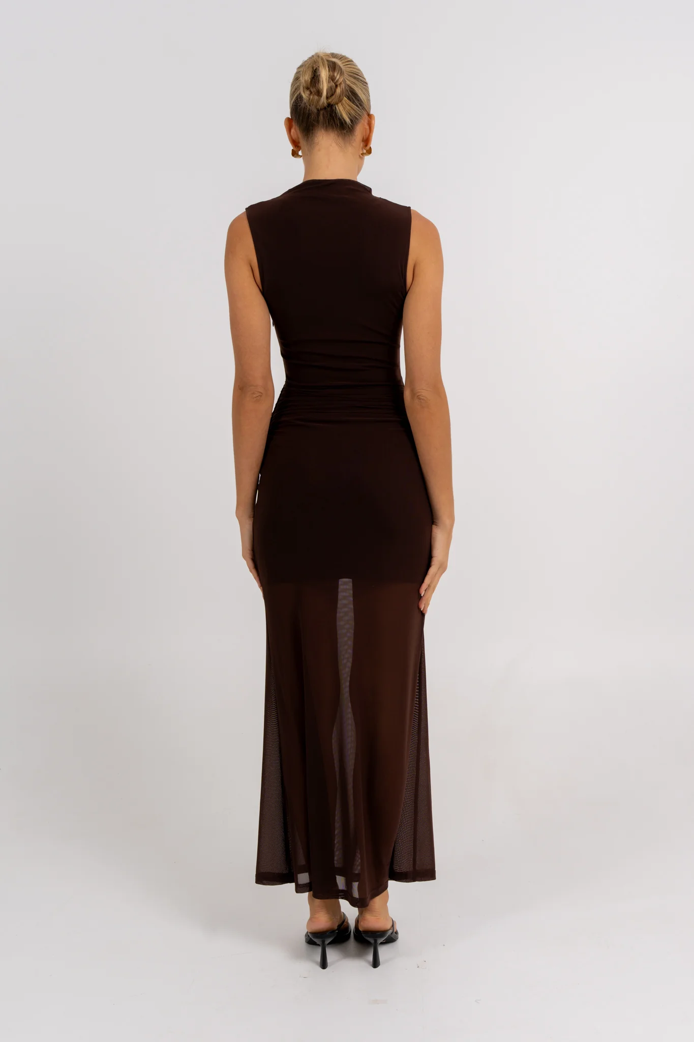 Dominic Maxi Dress Chocolate - Image 6