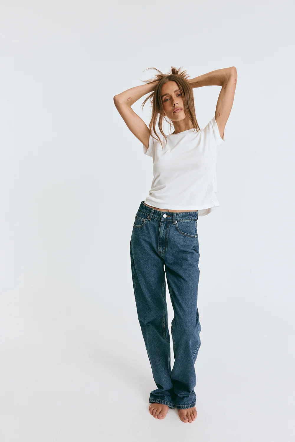 Embley Slim Leg Jean Dark Vintage - Image 6