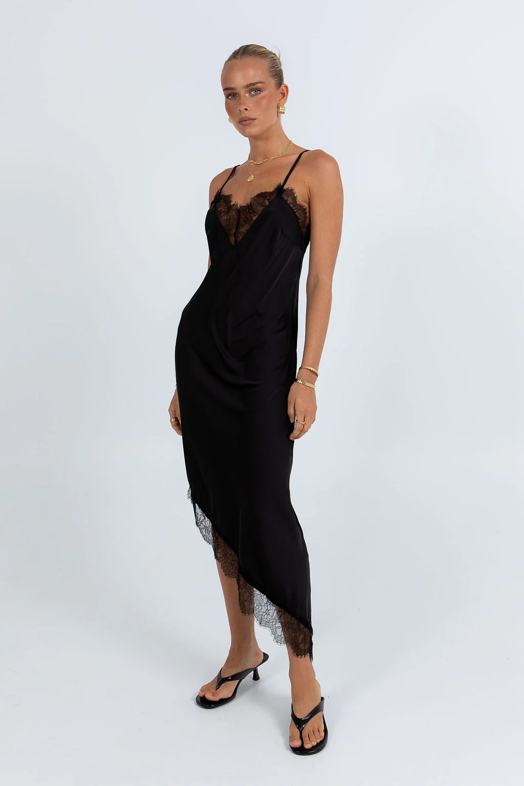 Gratia Midi Dress Black - Image 6