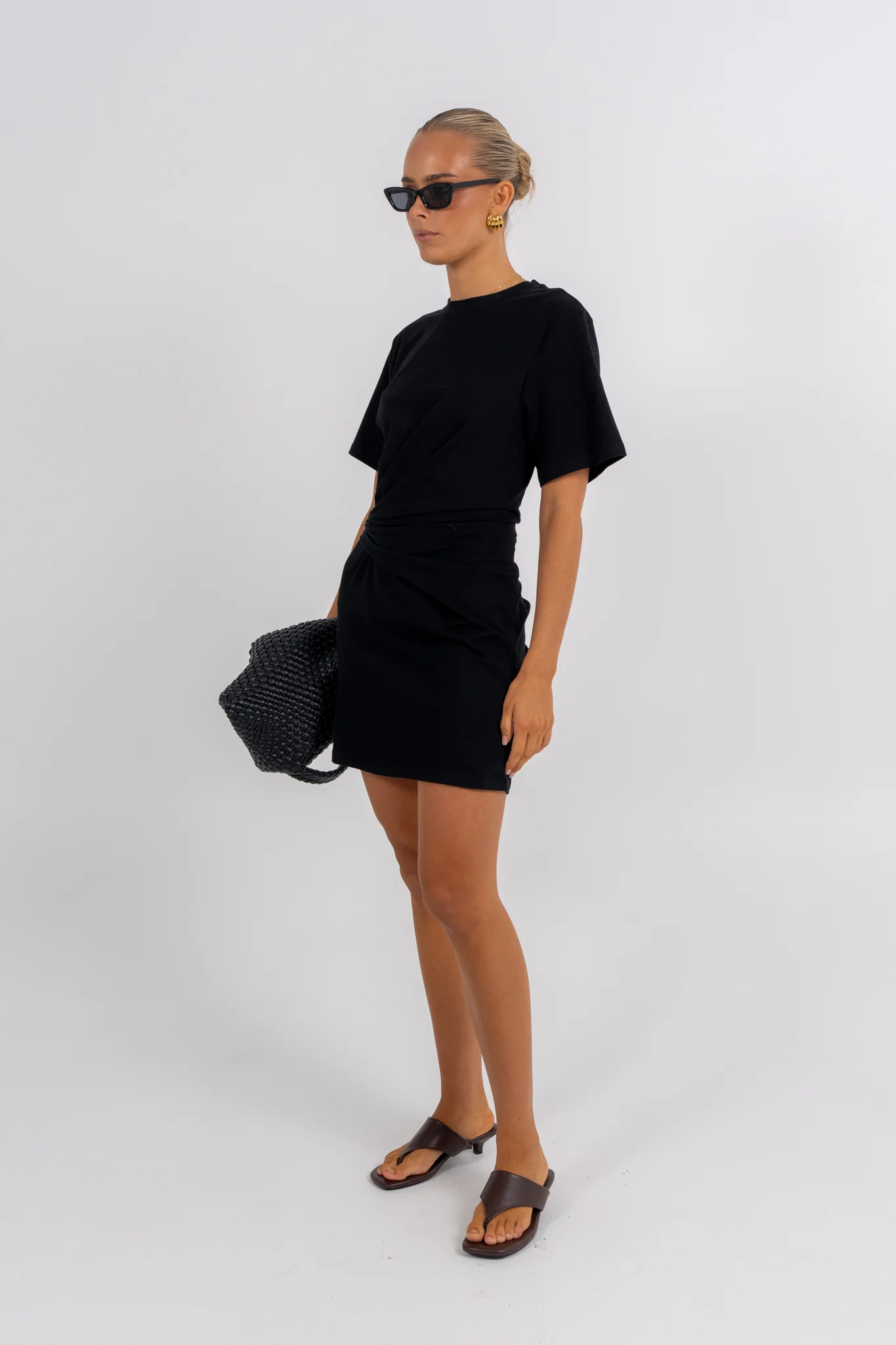 Gwendolyn Mini Dress Black - Image 3