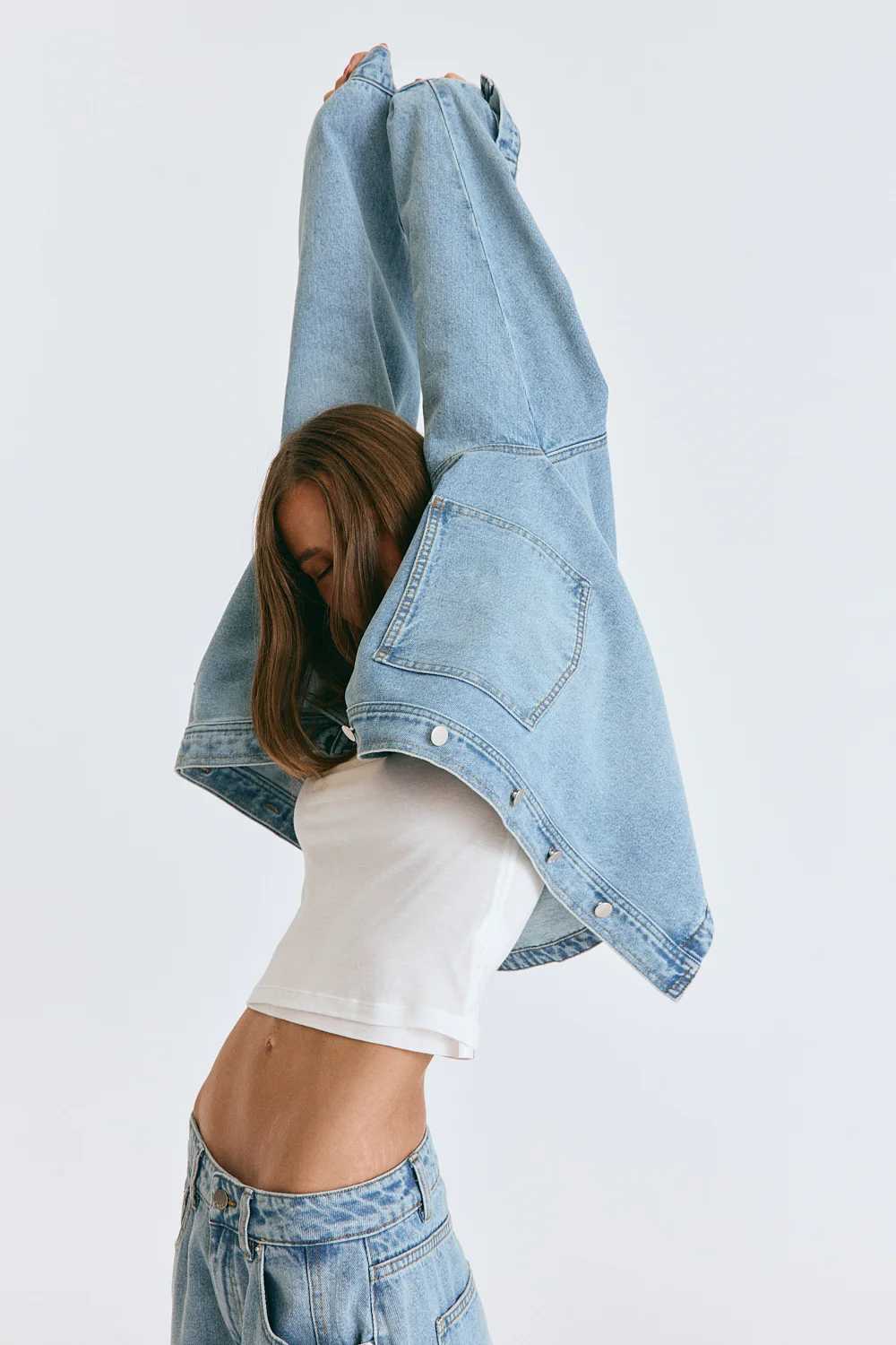 Ilou Denim Shirt Light Vintage - Image 11