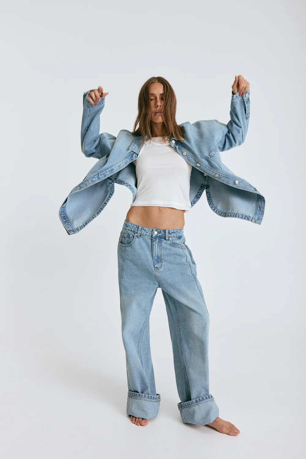 Ilou Denim Shirt Light Vintage - Image 2