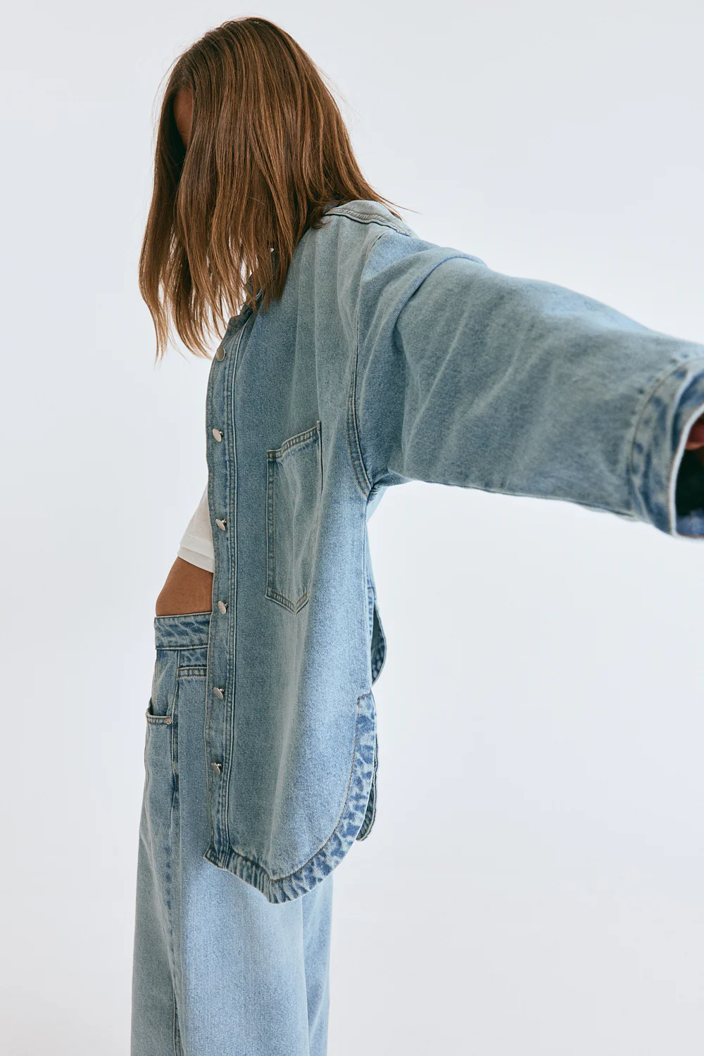 Ilou Denim Shirt Light Vintage - Image 5
