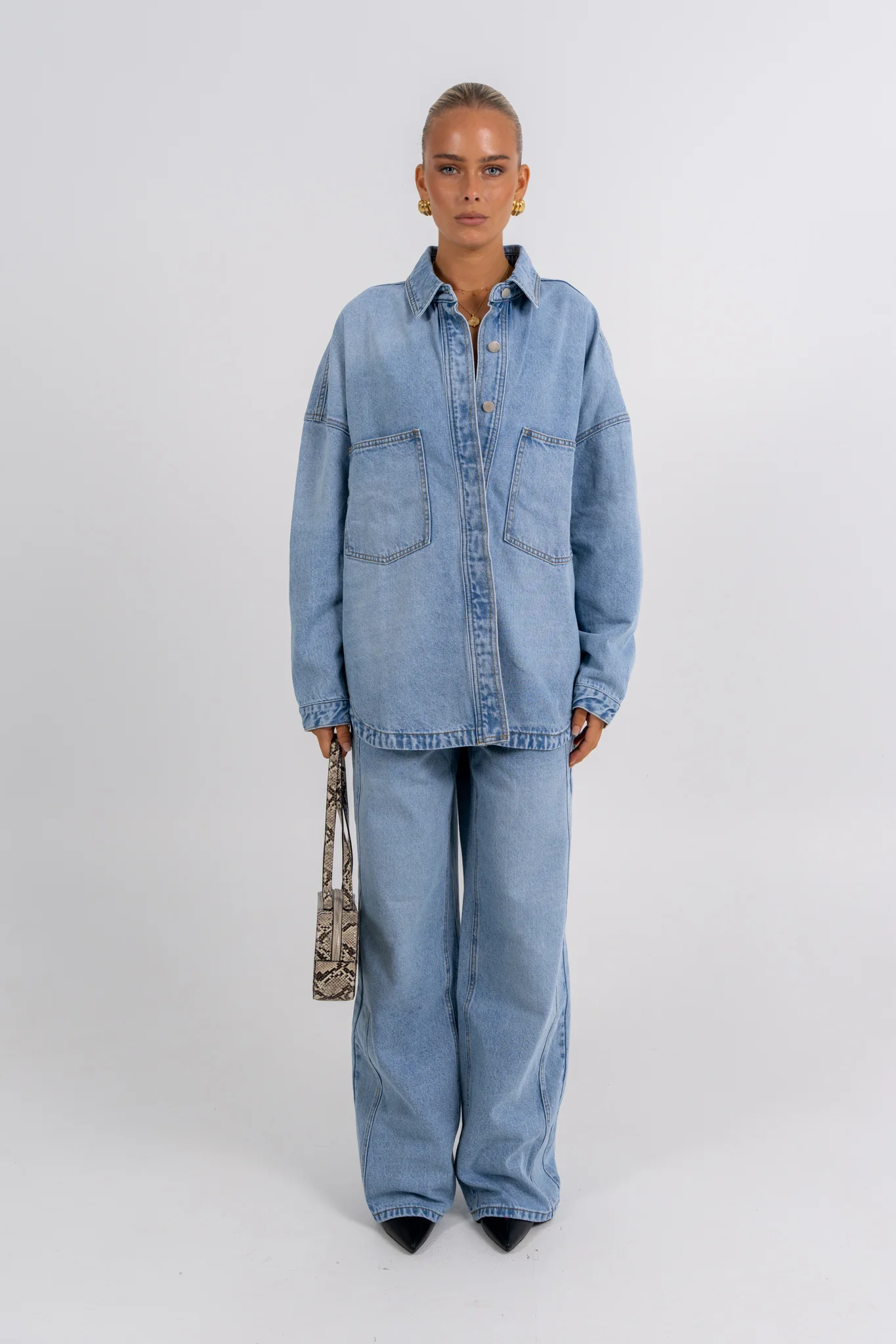 Ilou Denim Shirt Light Vintage - Image 9