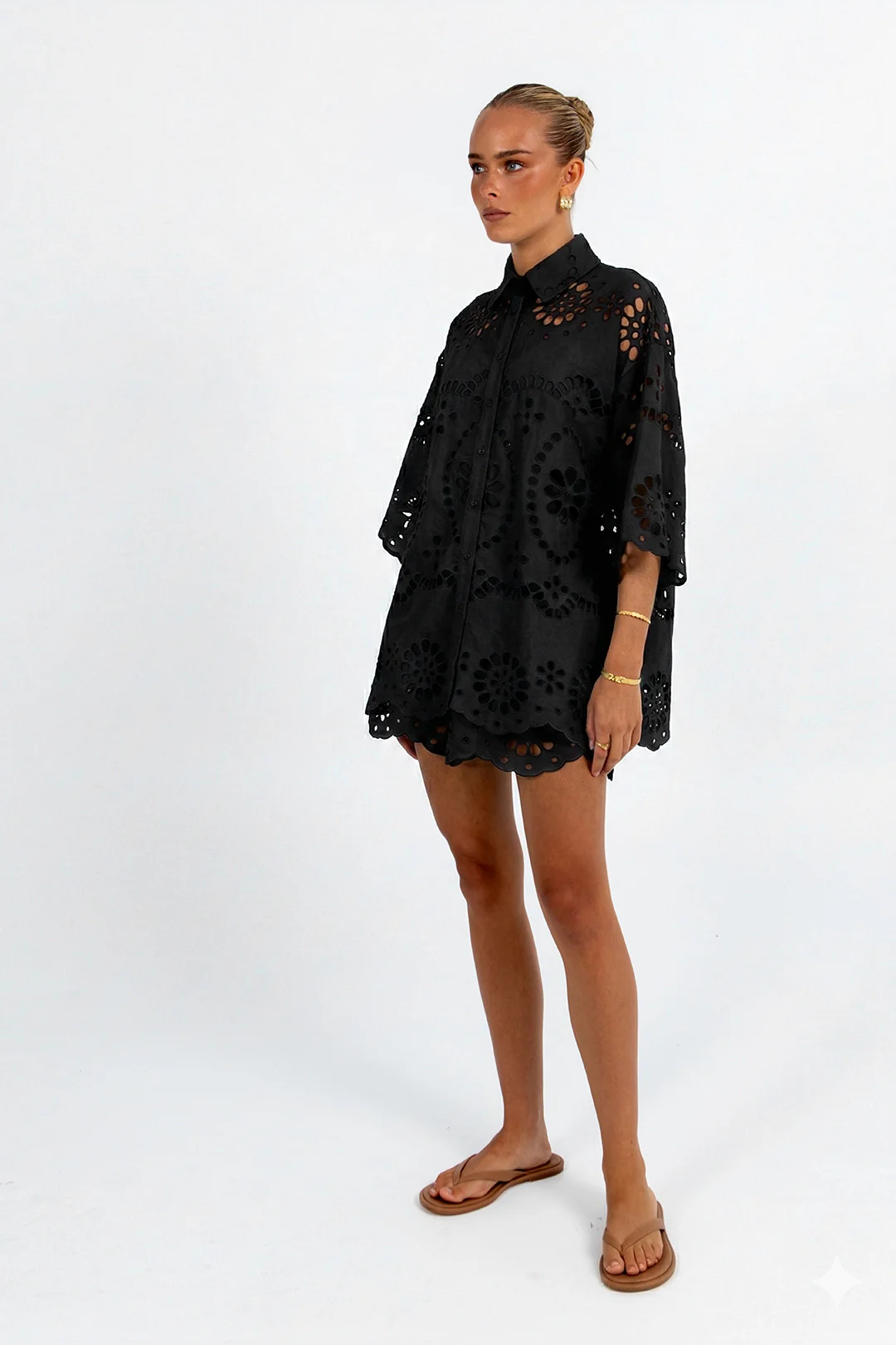 Immy Shirt Black Sicily Lace - Image 3
