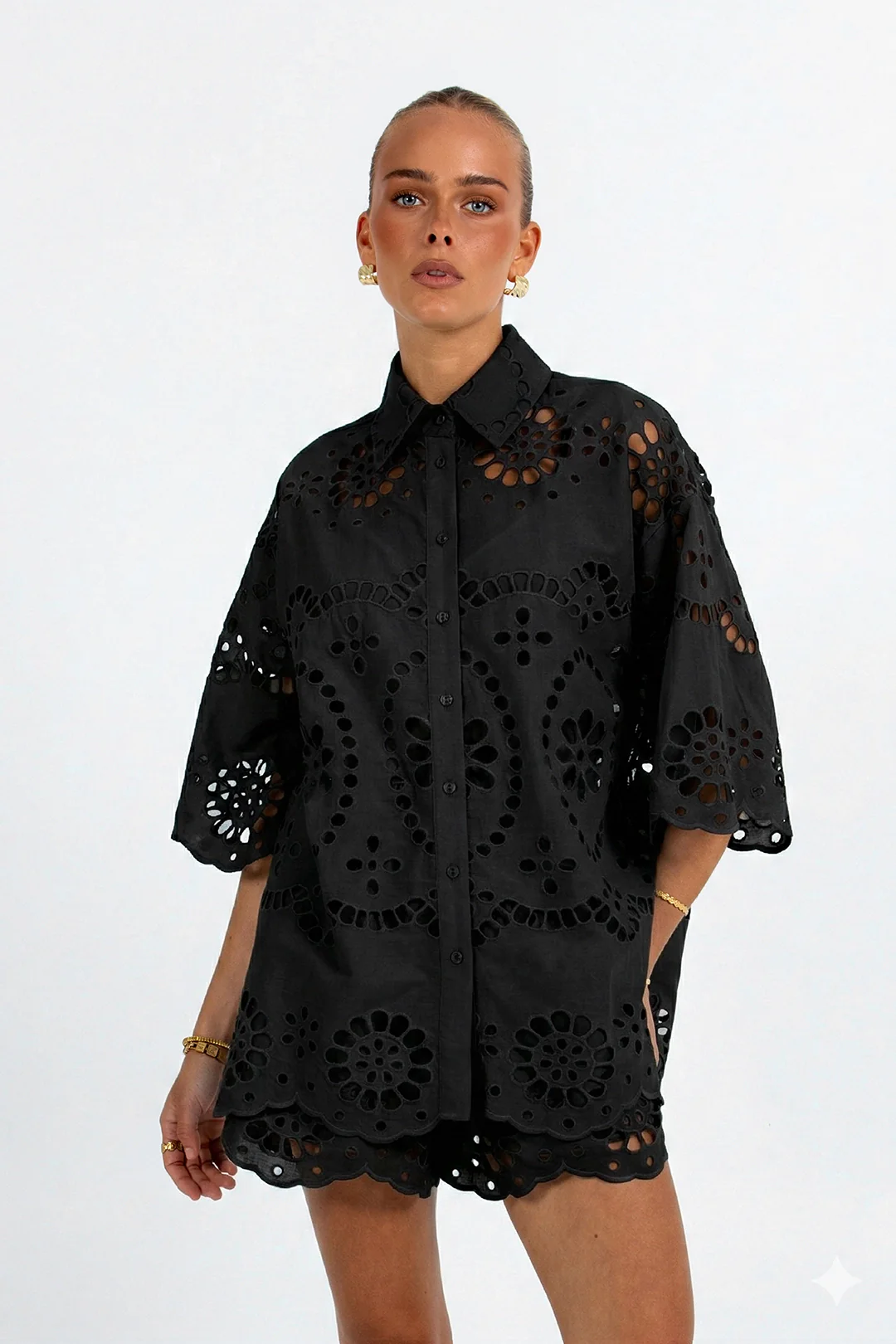 Immy Shirt Black Sicily Lace - Image 7
