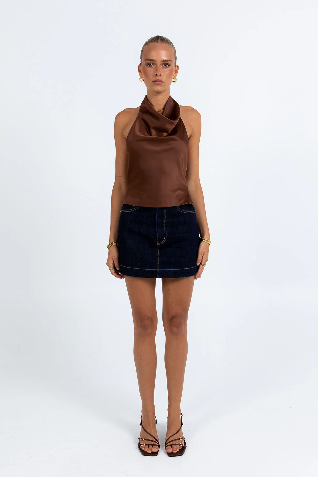 Inara Halter Top Chocolate