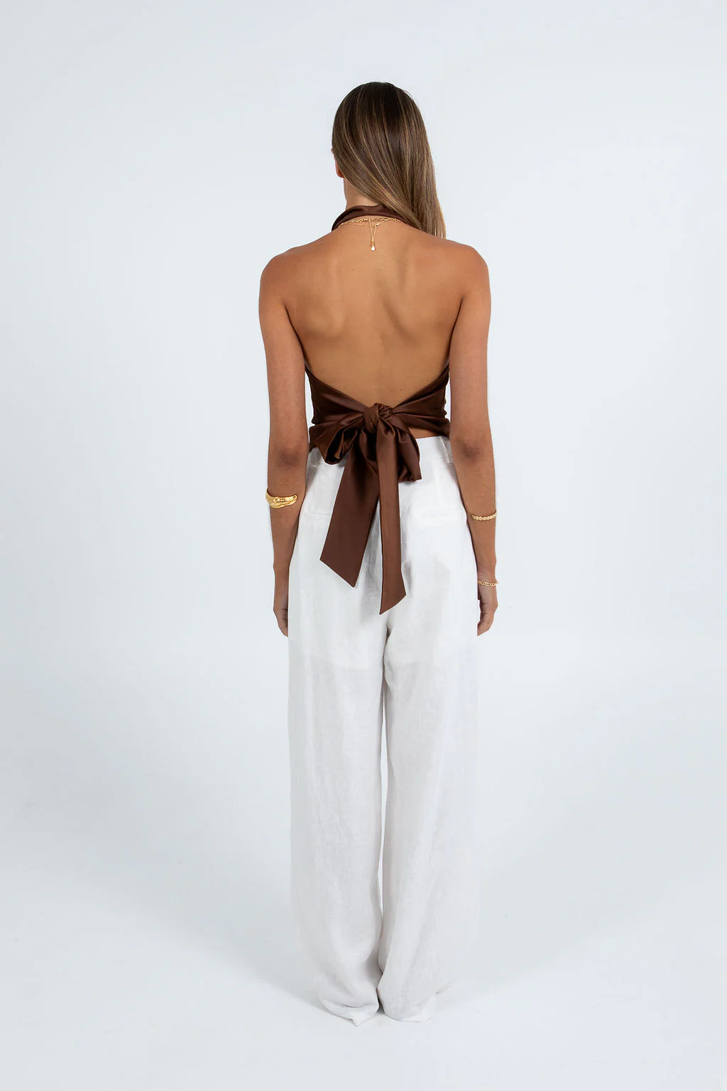 Inara Halter Top Chocolate - Image 2