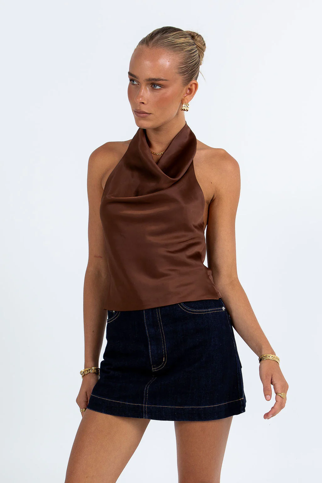 Inara Halter Top Chocolate - Image 3