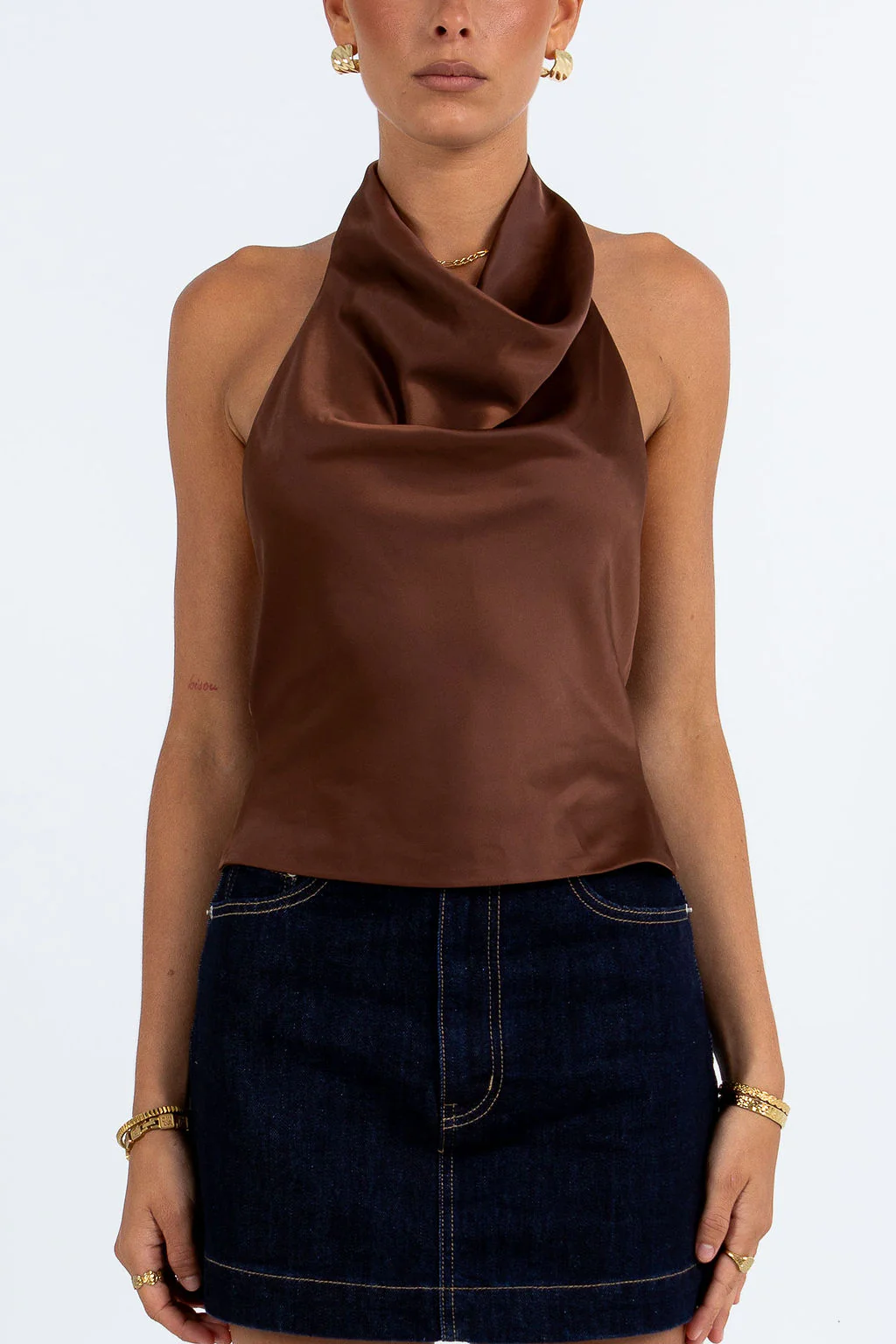 Inara Halter Top Chocolate - Image 4