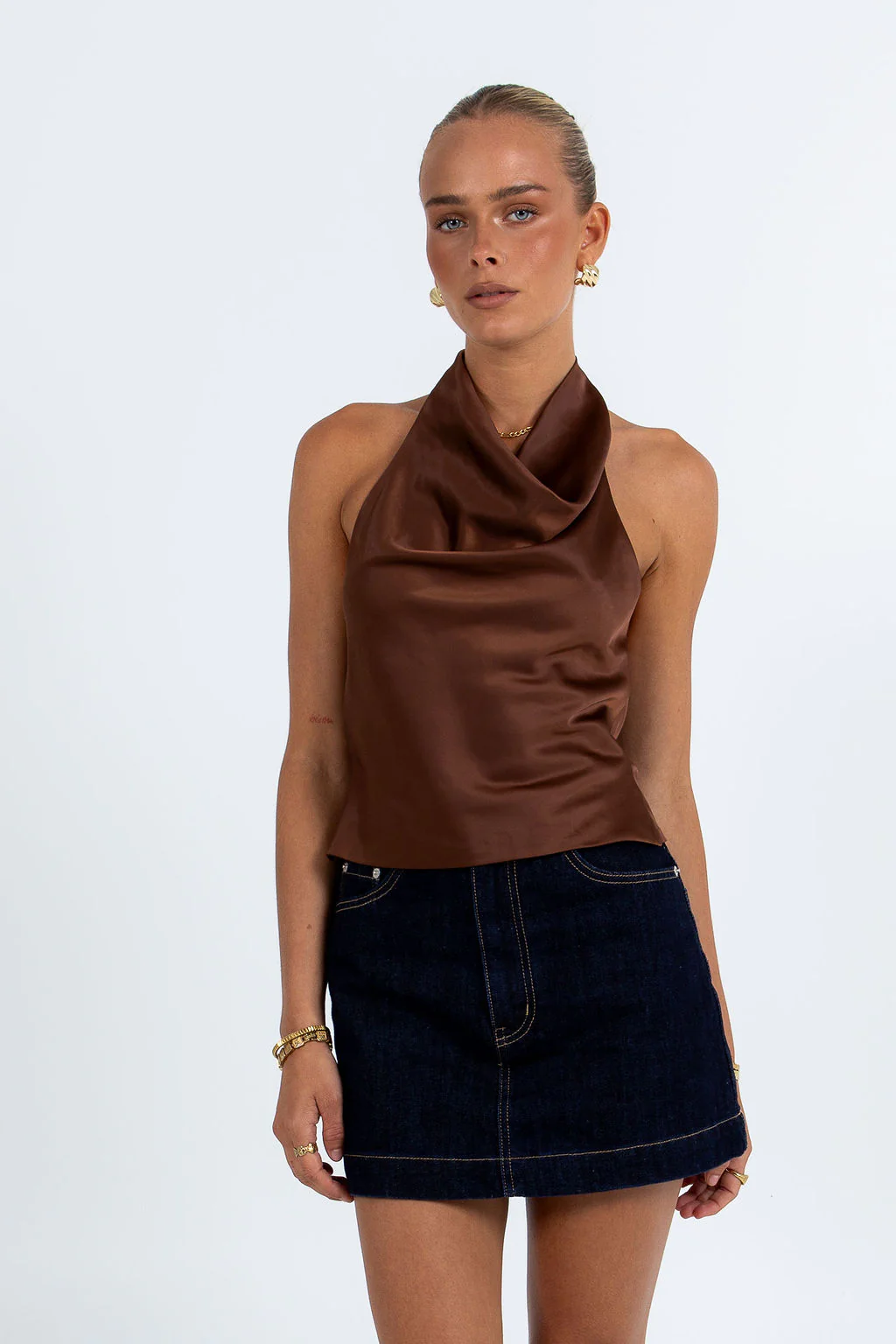 Inara Halter Top Chocolate - Image 9
