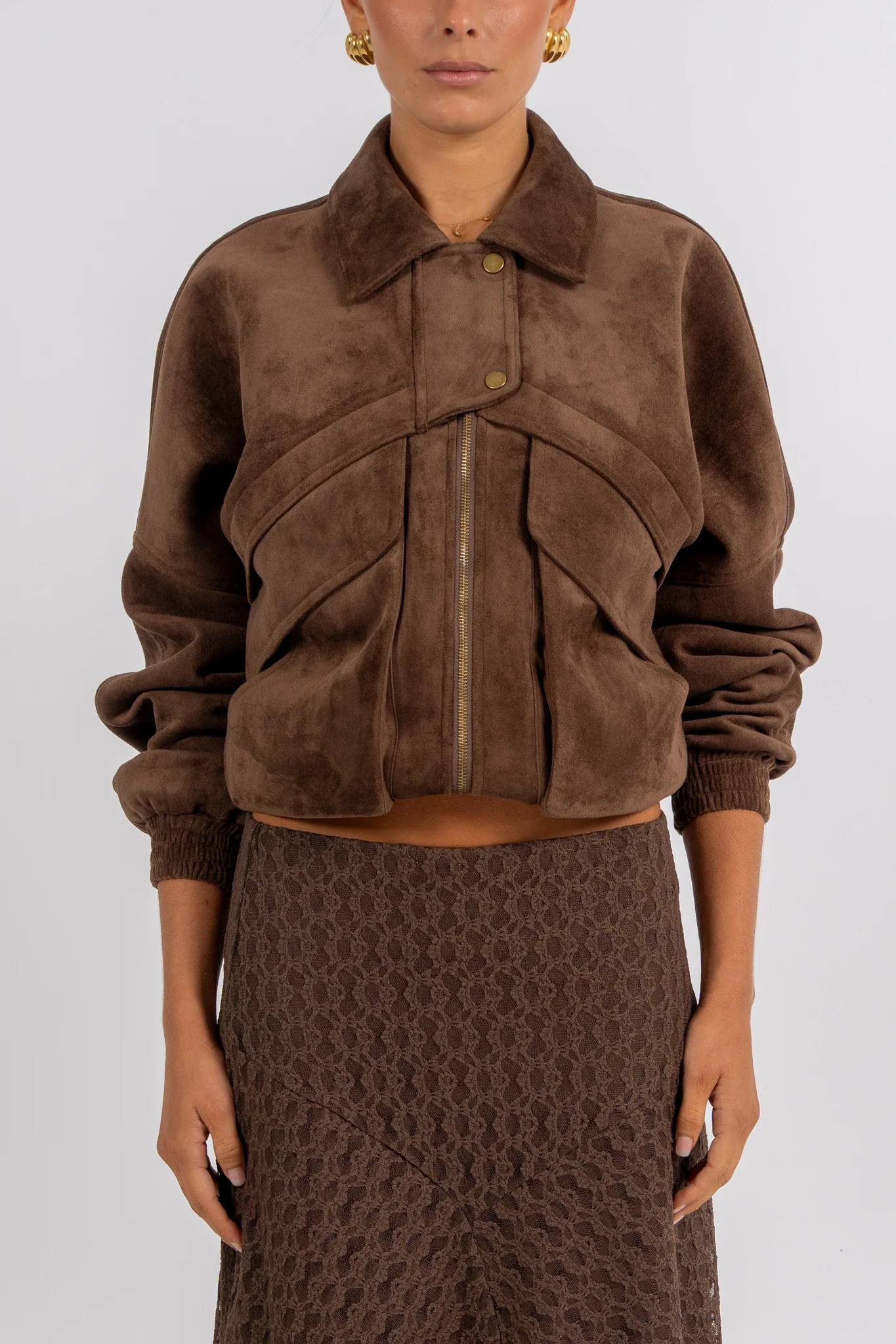 Jade Midi Skirt Chocolate - Image 2