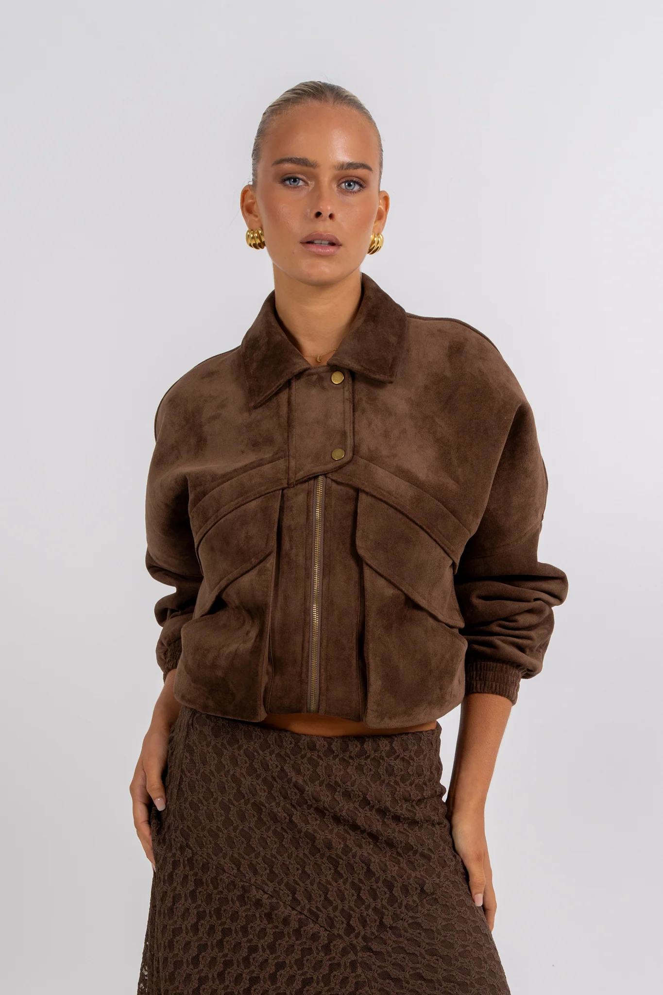 Jade Midi Skirt Chocolate - Image 4