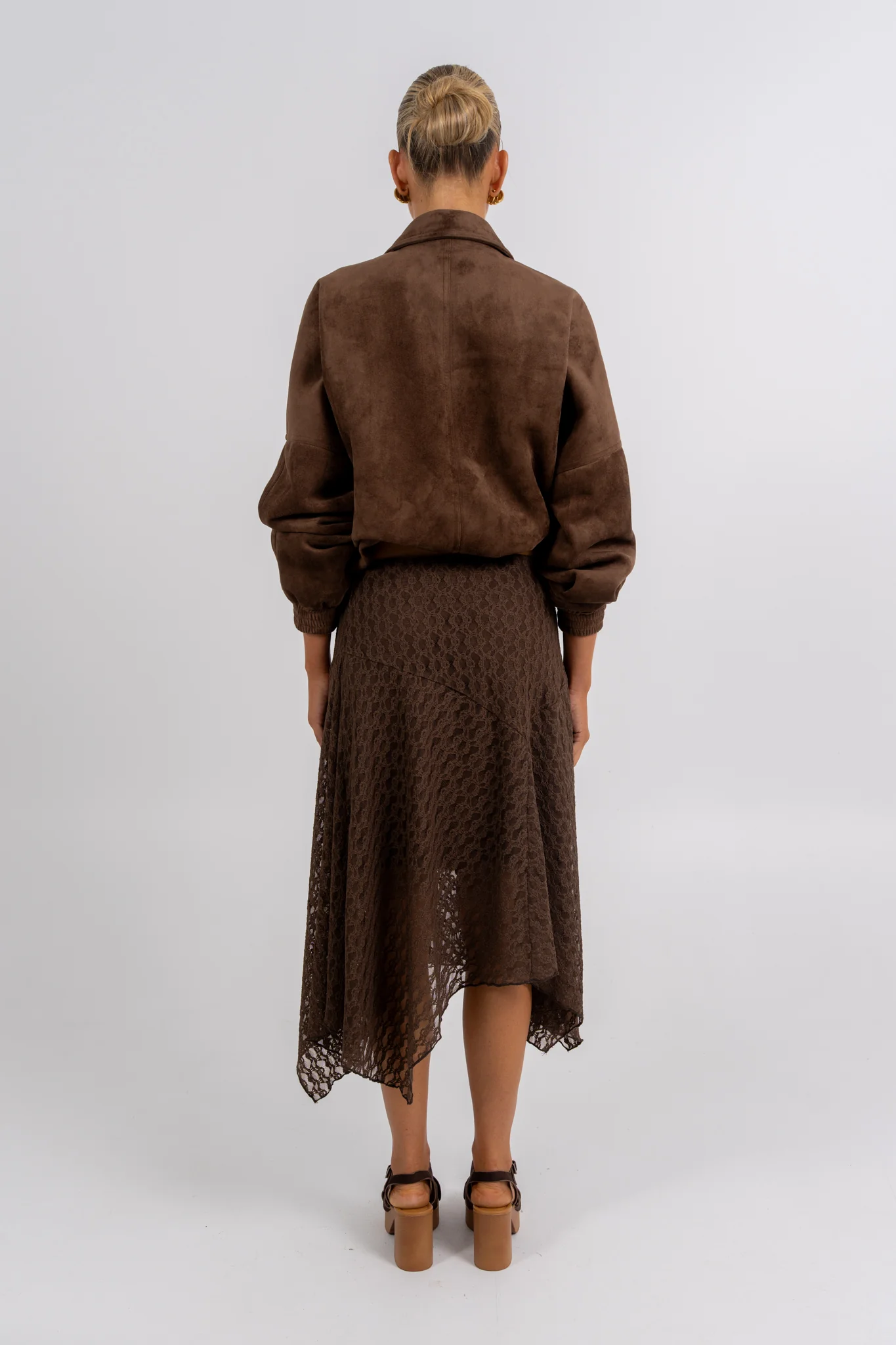 Jade Midi Skirt Chocolate - Image 5