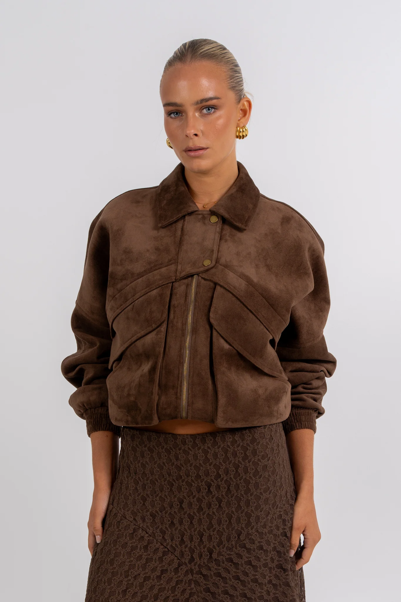 Jade Midi Skirt Chocolate - Image 7