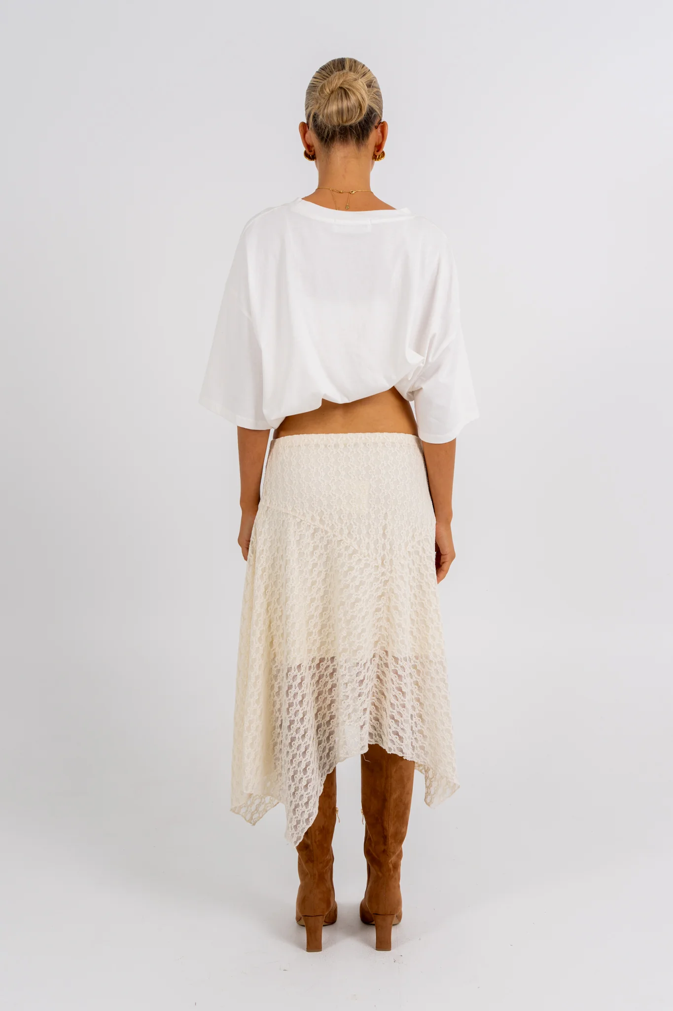 Jade Midi Skirt Cream - Image 5