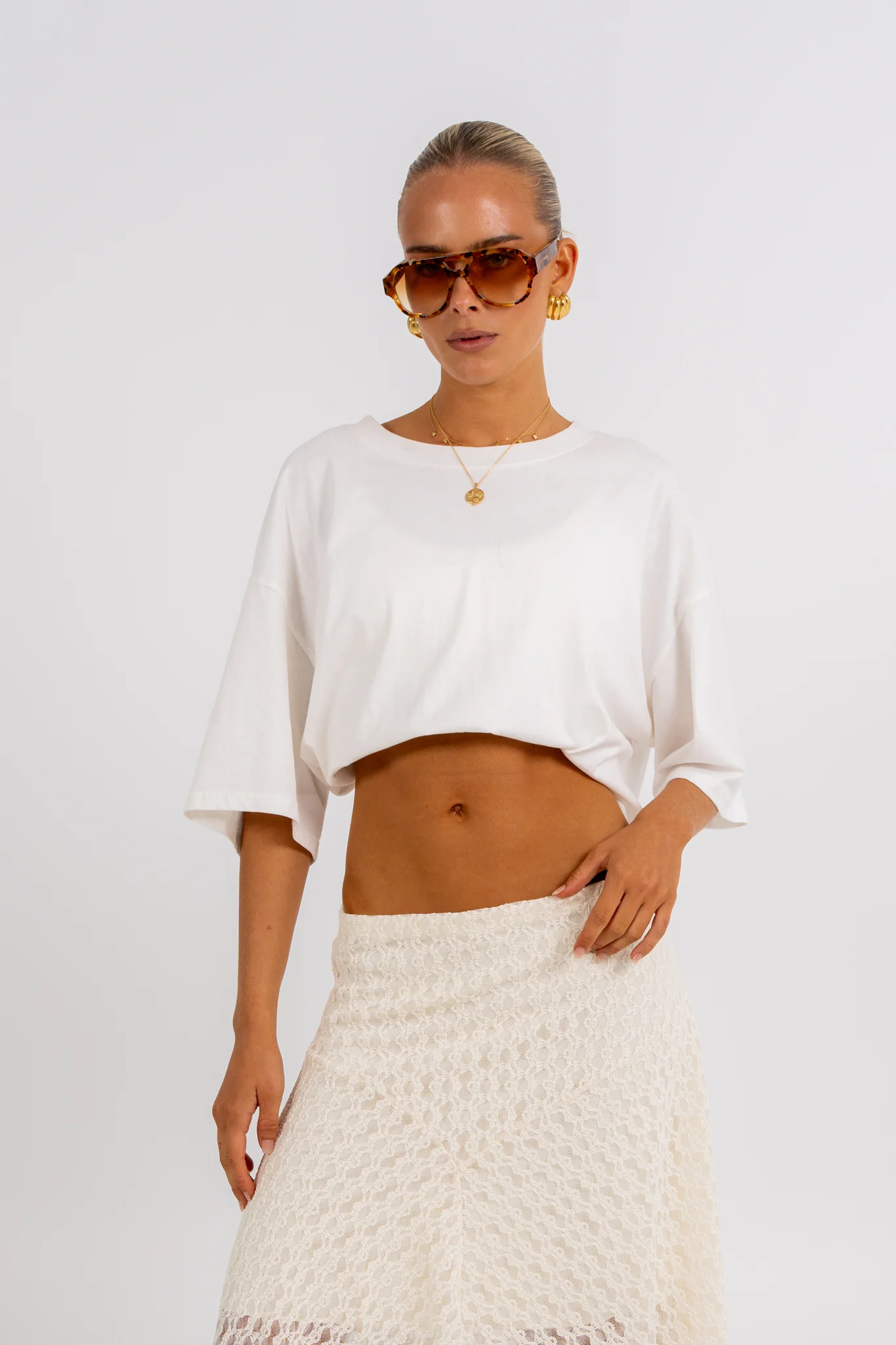 Jade Midi Skirt Cream - Image 6