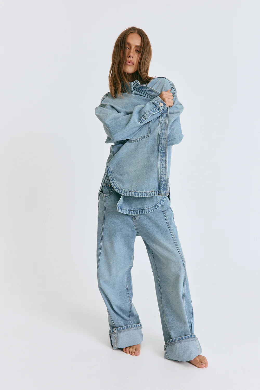 Janey Baggy Leg Jeans Light Vintage - Image 10