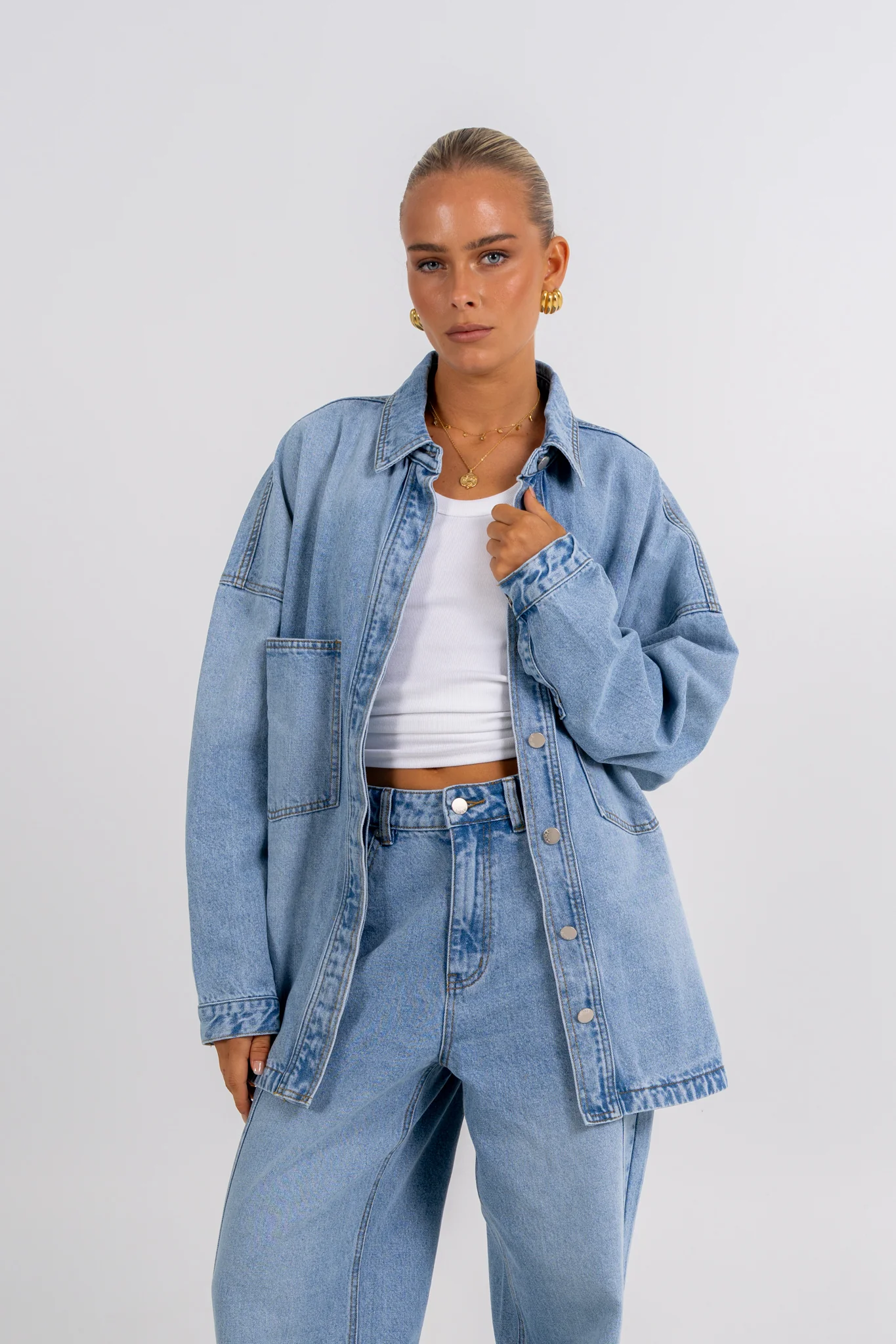 Janey Baggy Leg Jeans Light Vintage - Image 11