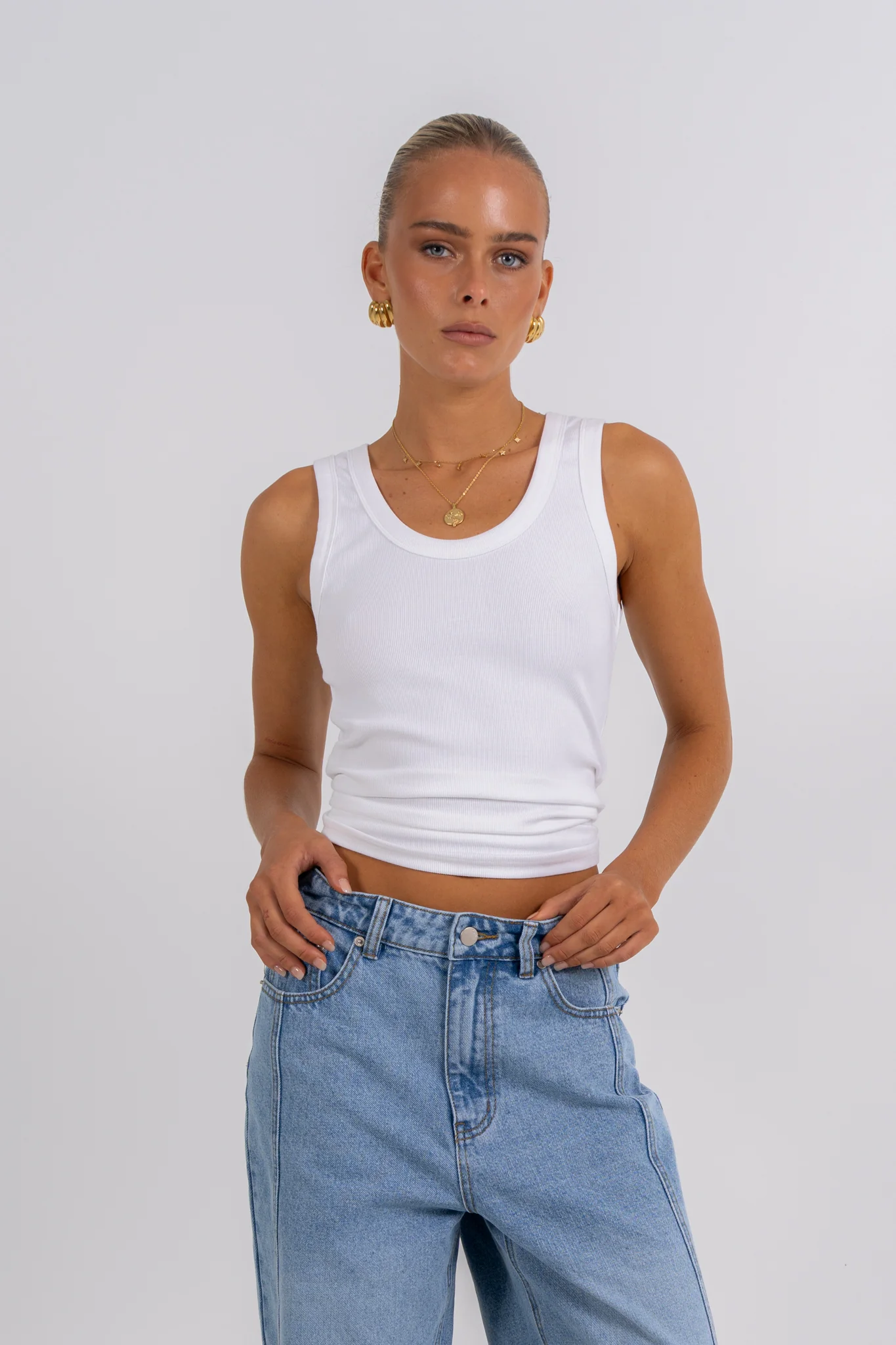 Janey Baggy Leg Jeans Light Vintage - Image 15