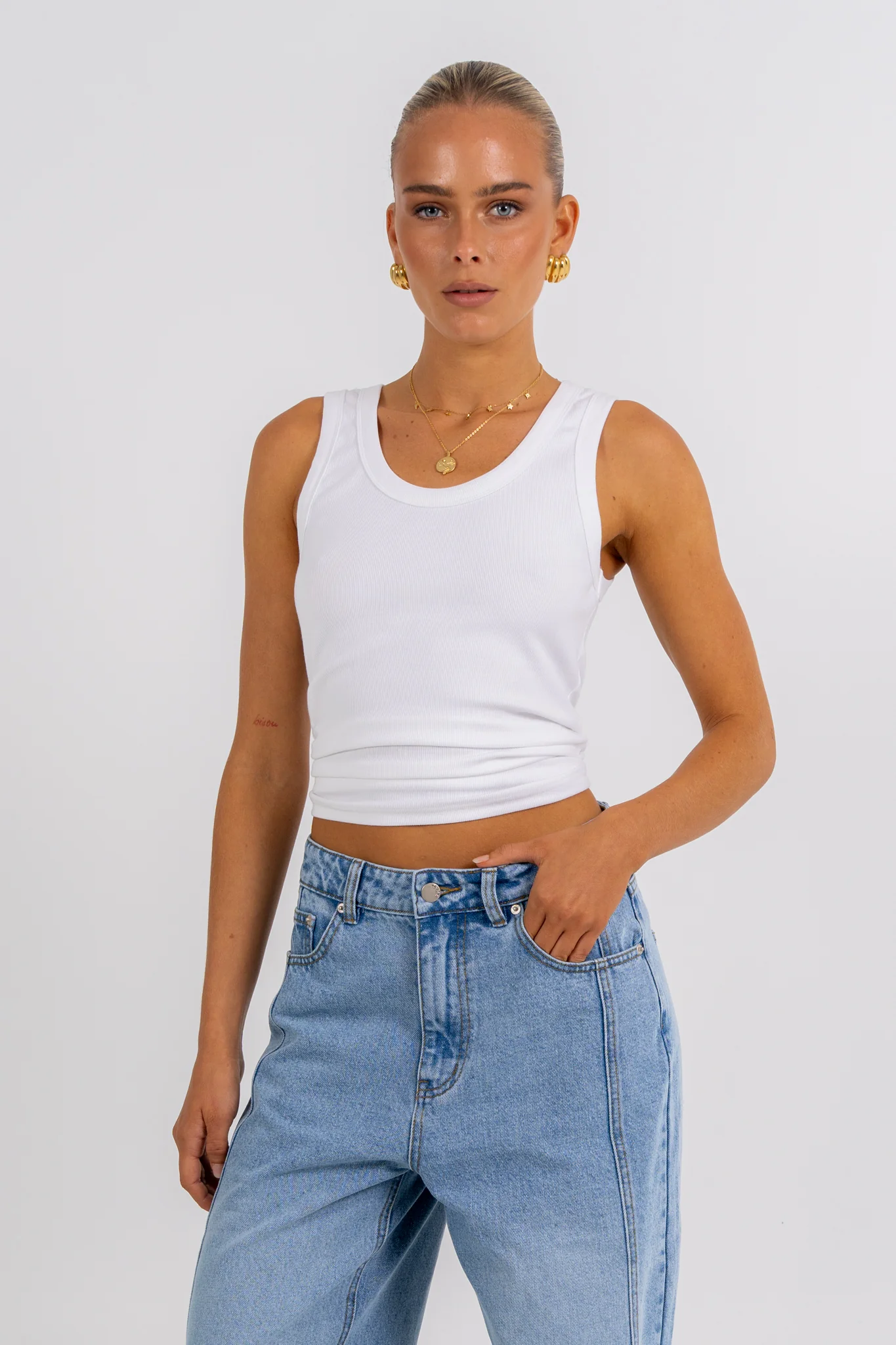 Janey Baggy Leg Jeans Light Vintage - Image 17