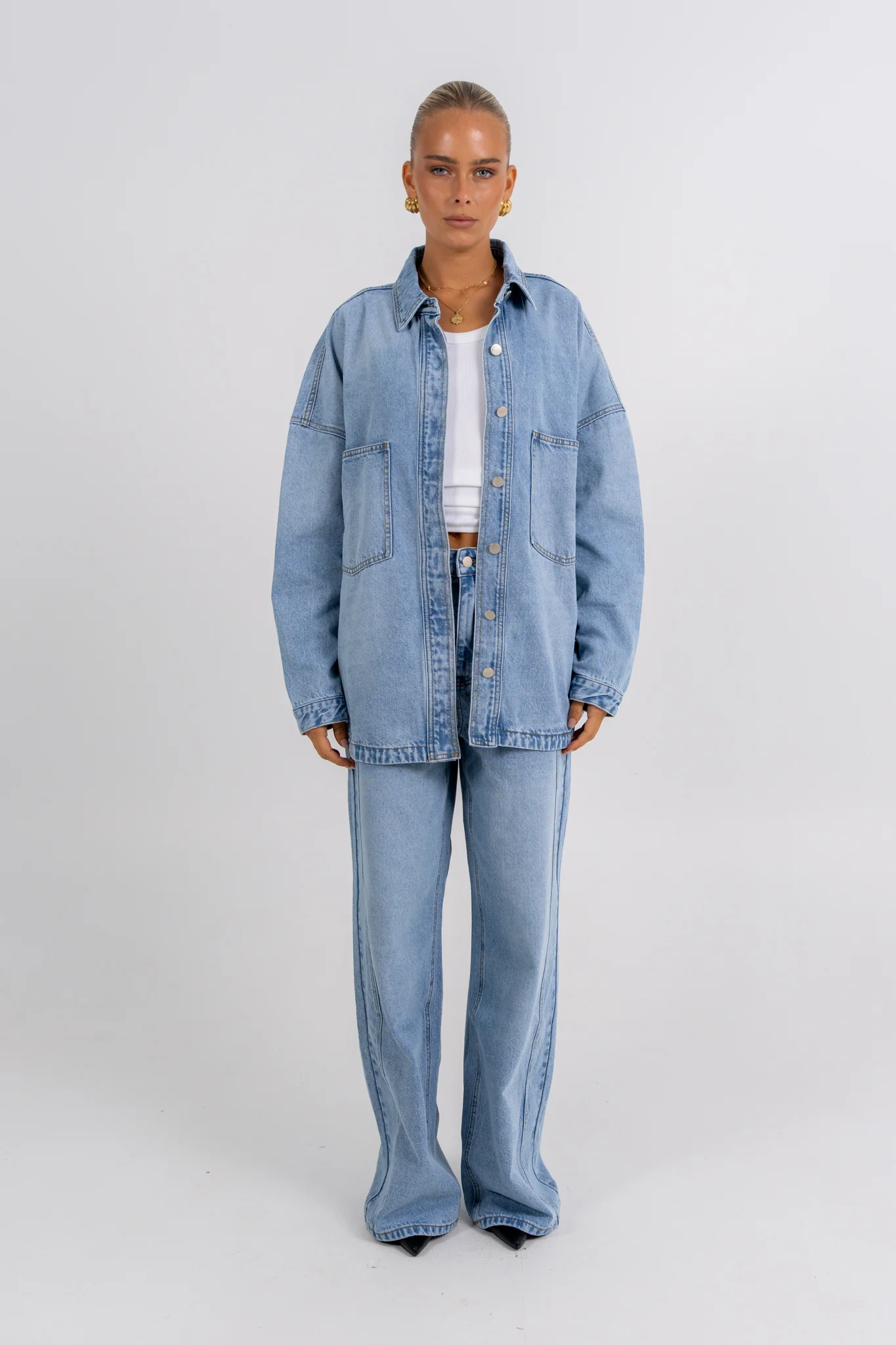 Janey Baggy Leg Jeans Light Vintage - Image 19