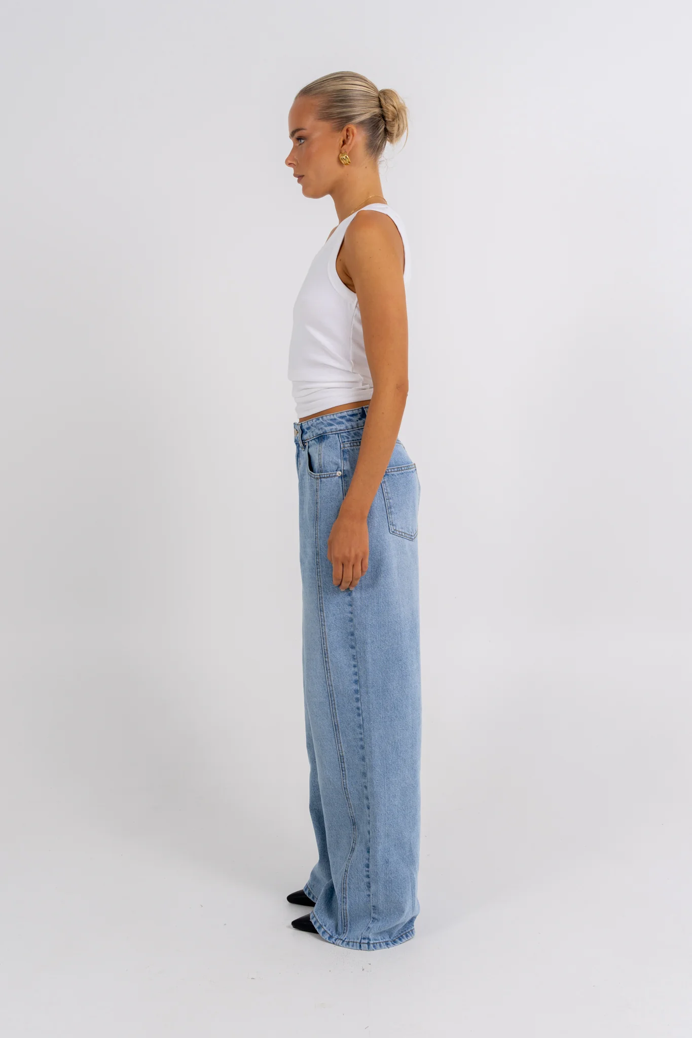 Janey Baggy Leg Jeans Light Vintage - Image 20