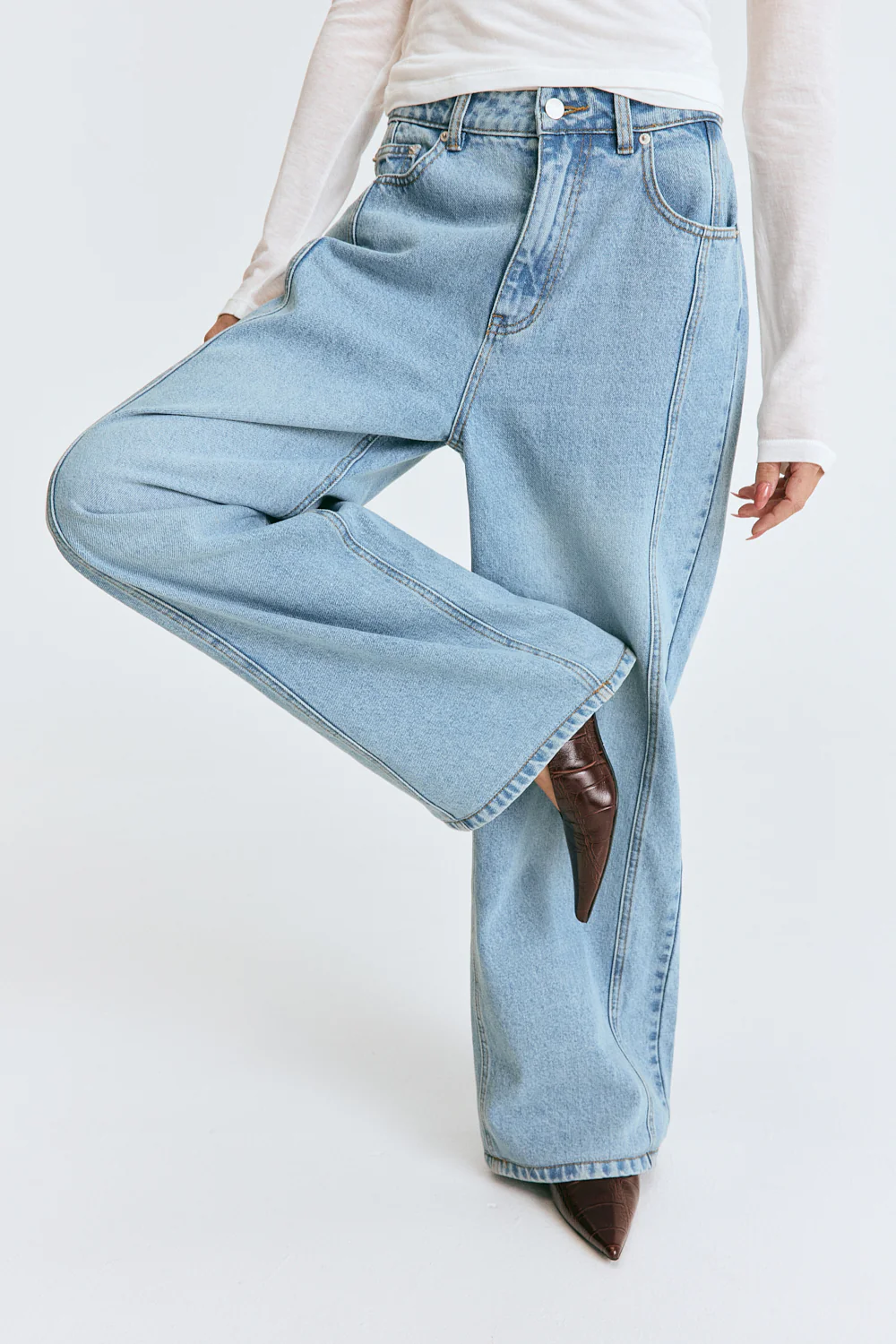 Janey Baggy Leg Jeans Light Vintage - Image 5