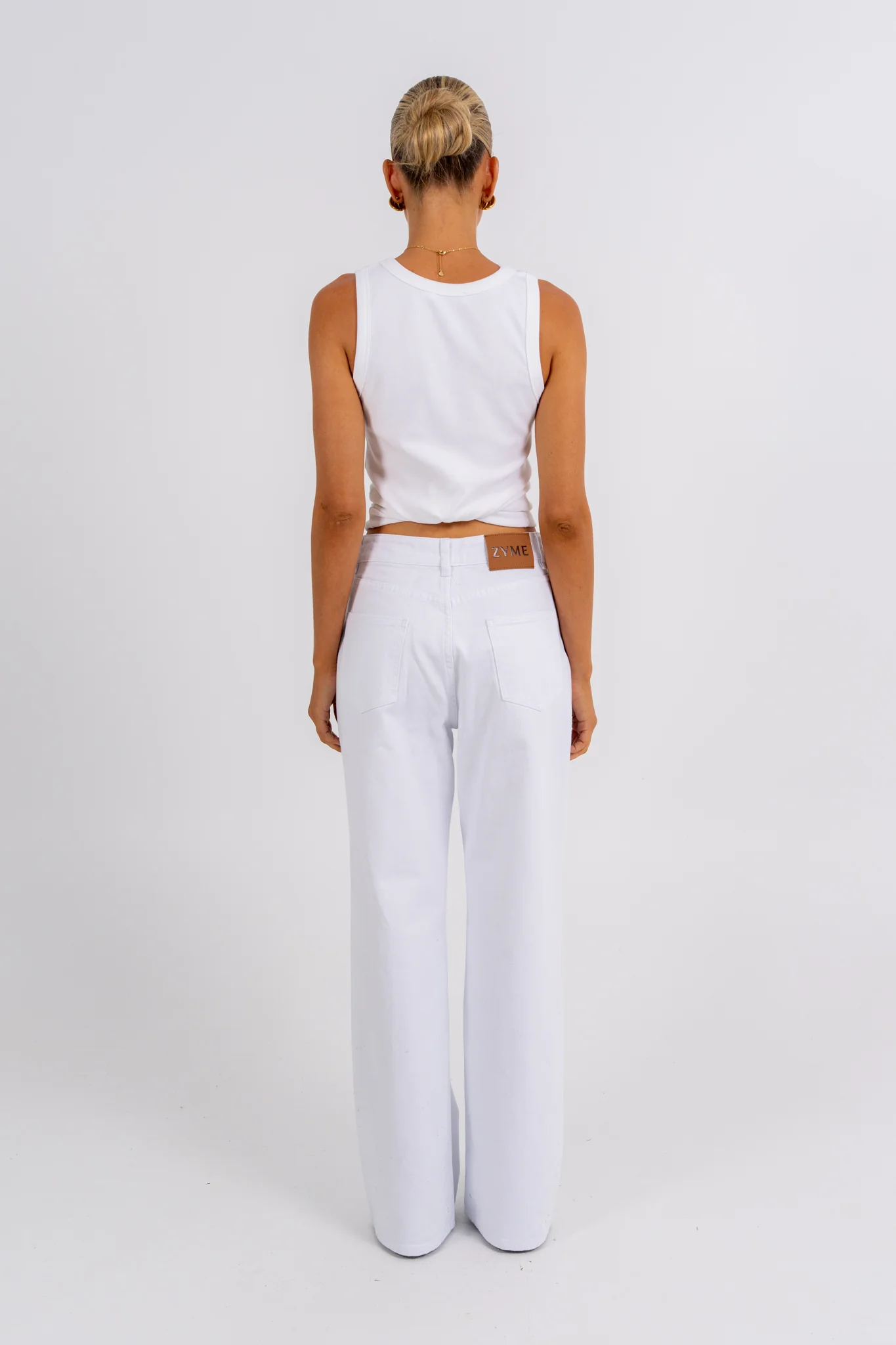 Janey Baggy Leg Jeans White - Image 7