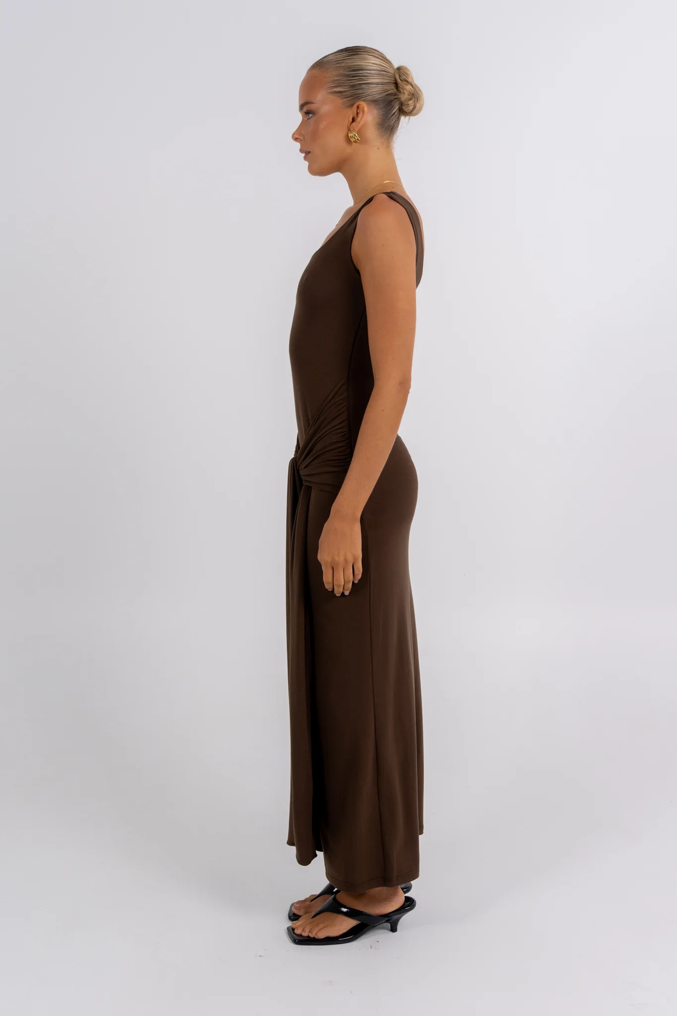 Juniper Maxi Dress Chocolate - Image 8