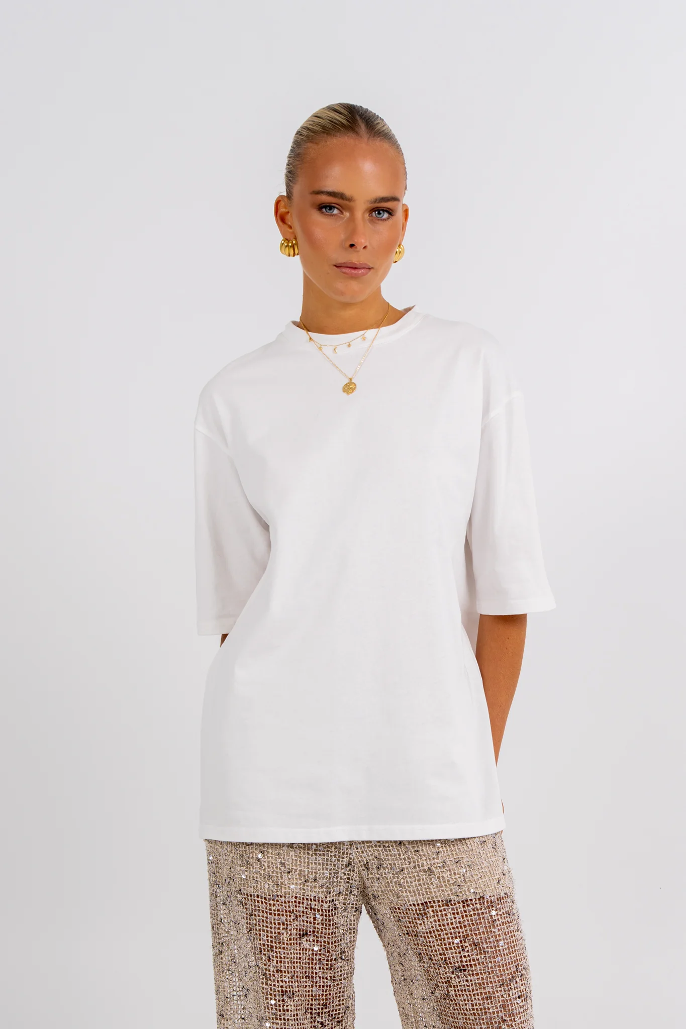 Juno Sequin Pant Beige - Image 6