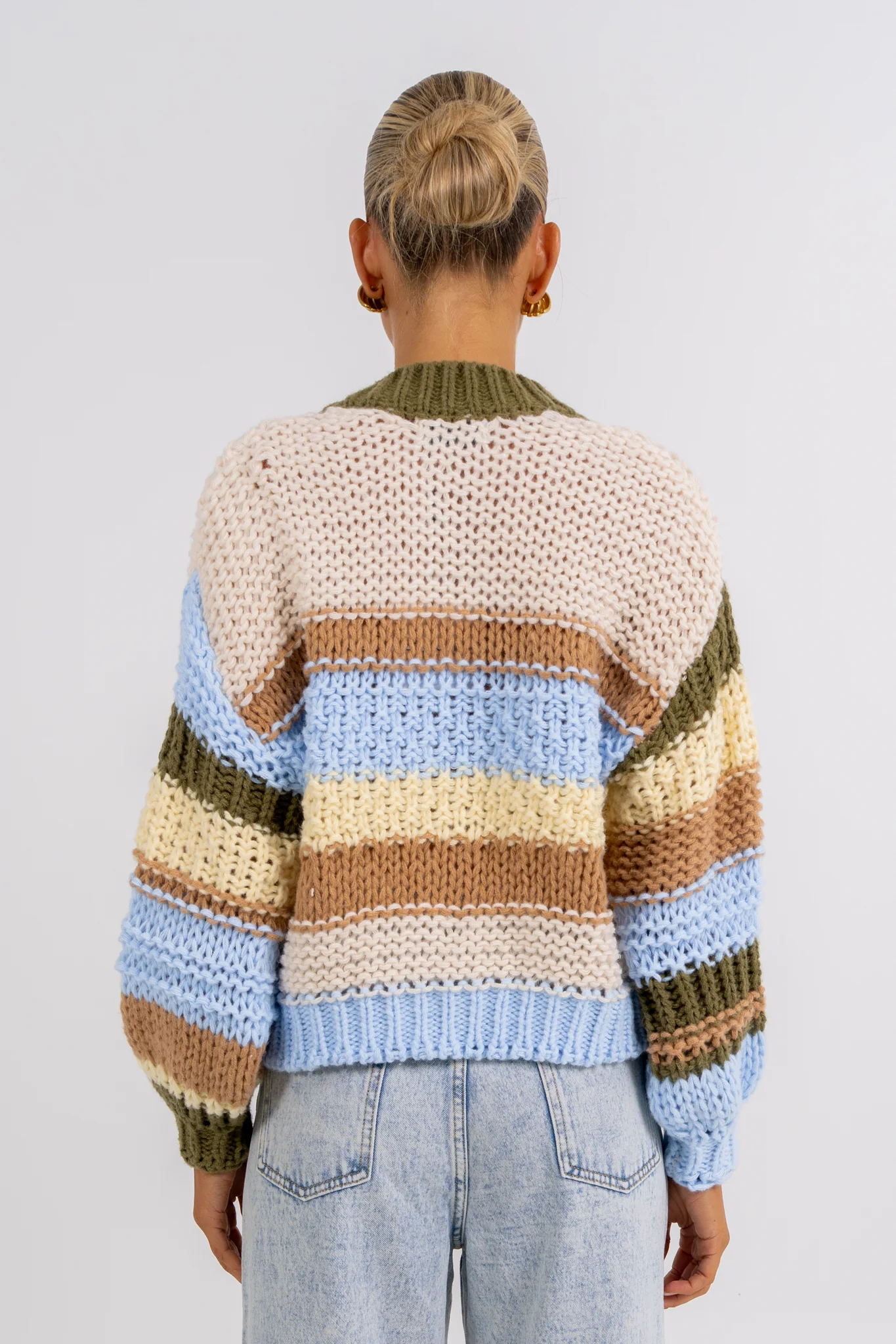 Lenora Cardigan Desert Stripe - Image 5