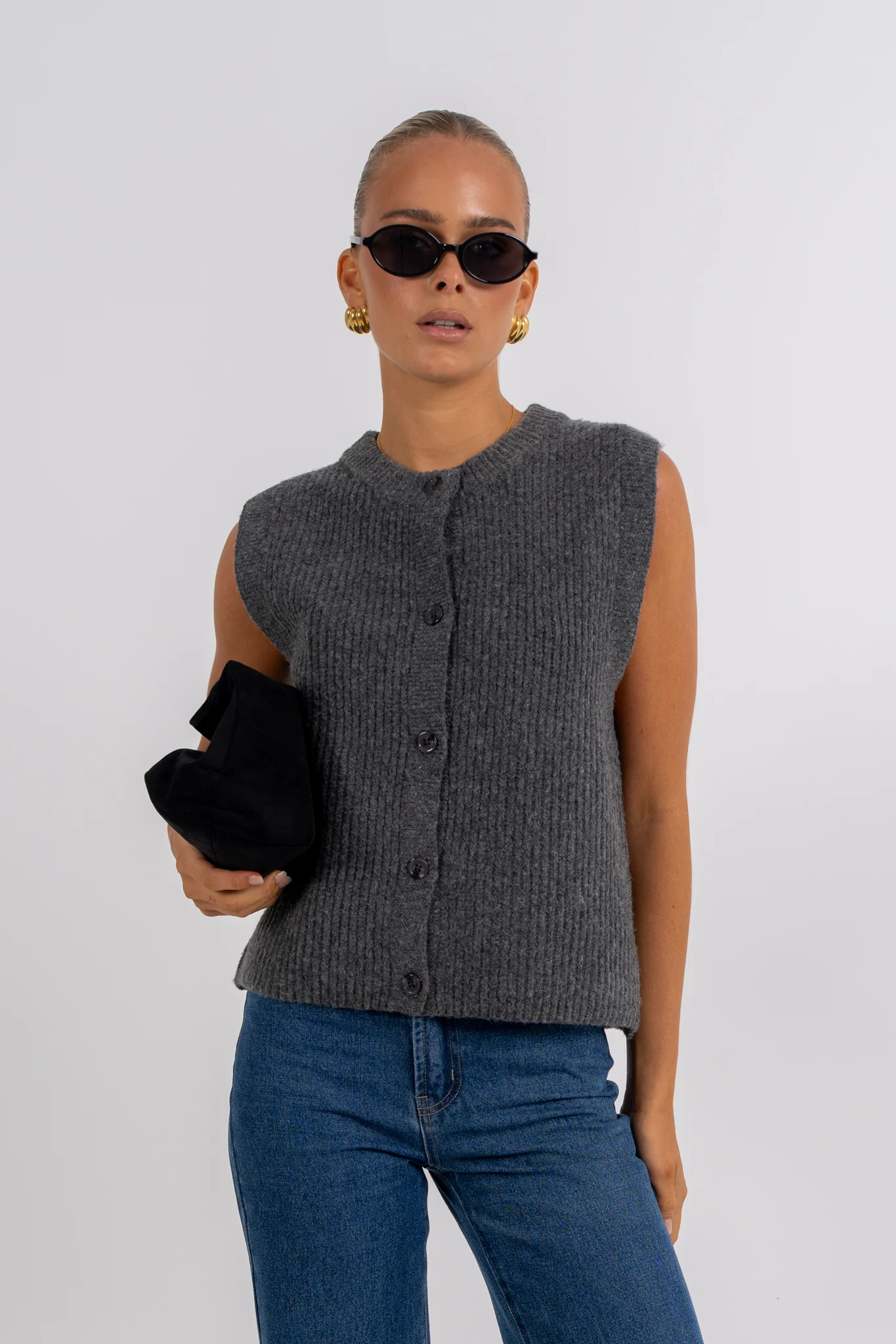 Louise Knit Charcoal