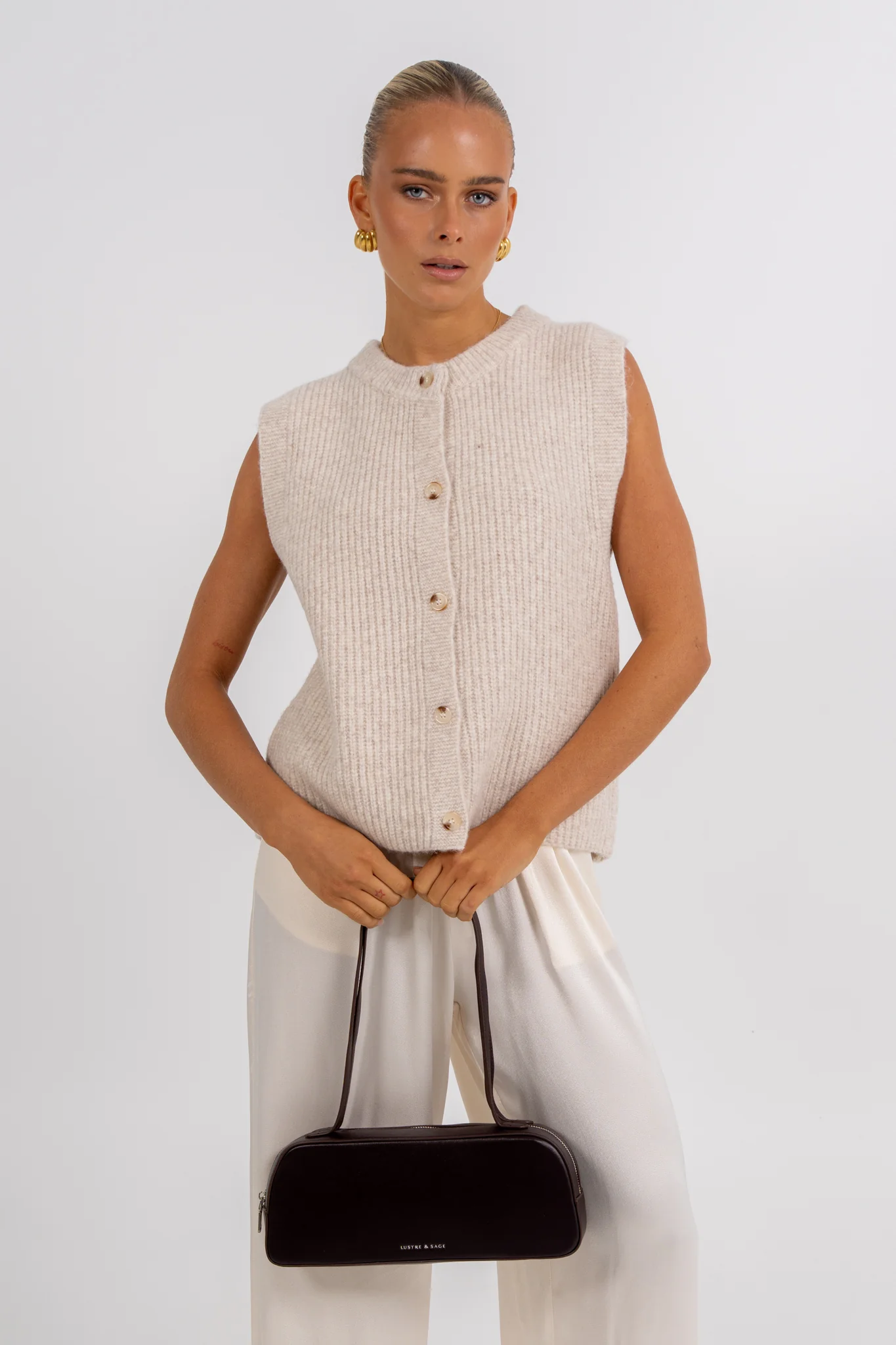Louise Knit Oatmeal - Image 2
