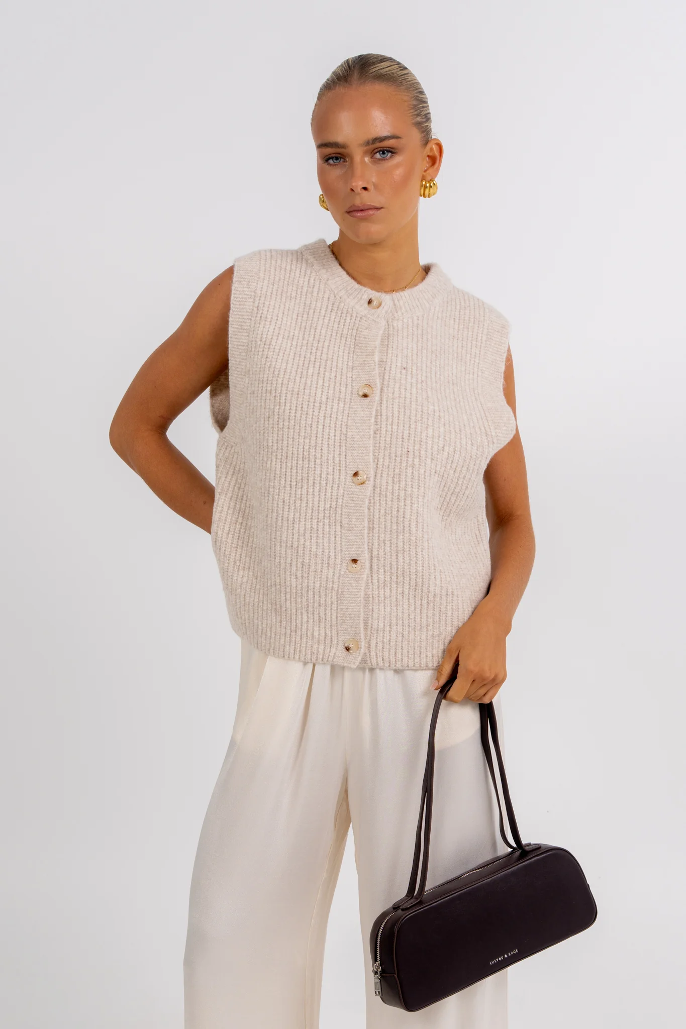 Louise Knit Oatmeal - Image 9