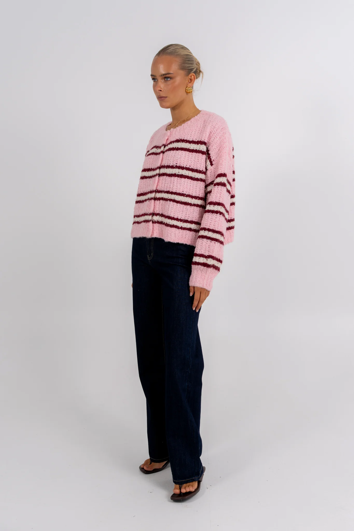 Ozelia Cardigan Pink - Image 5