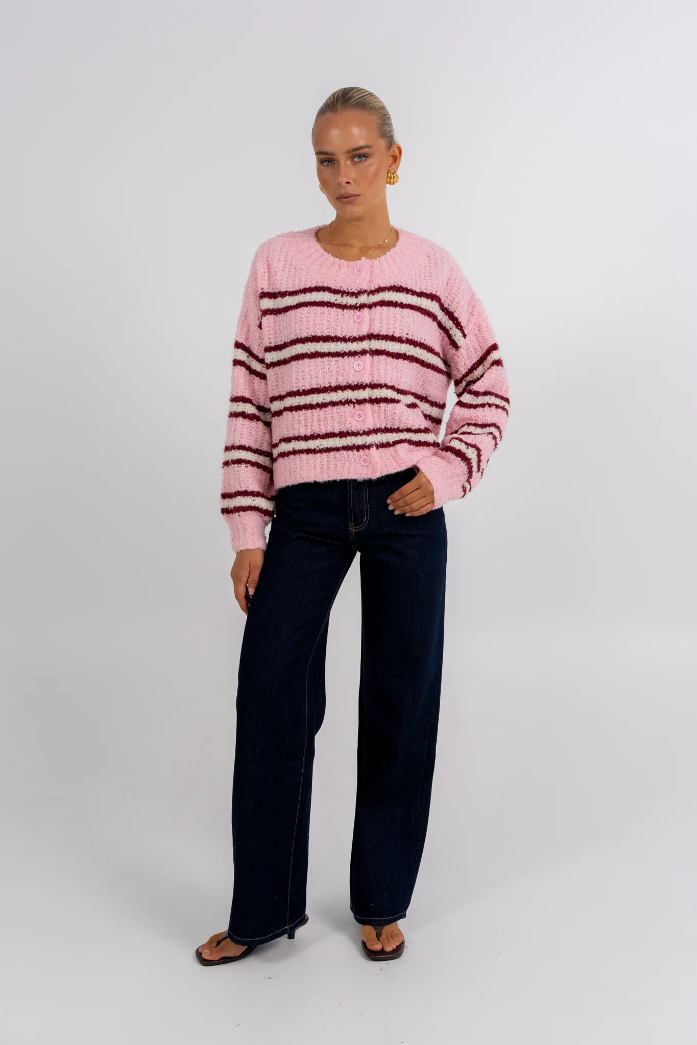 Ozelia Cardigan Pink - Image 7