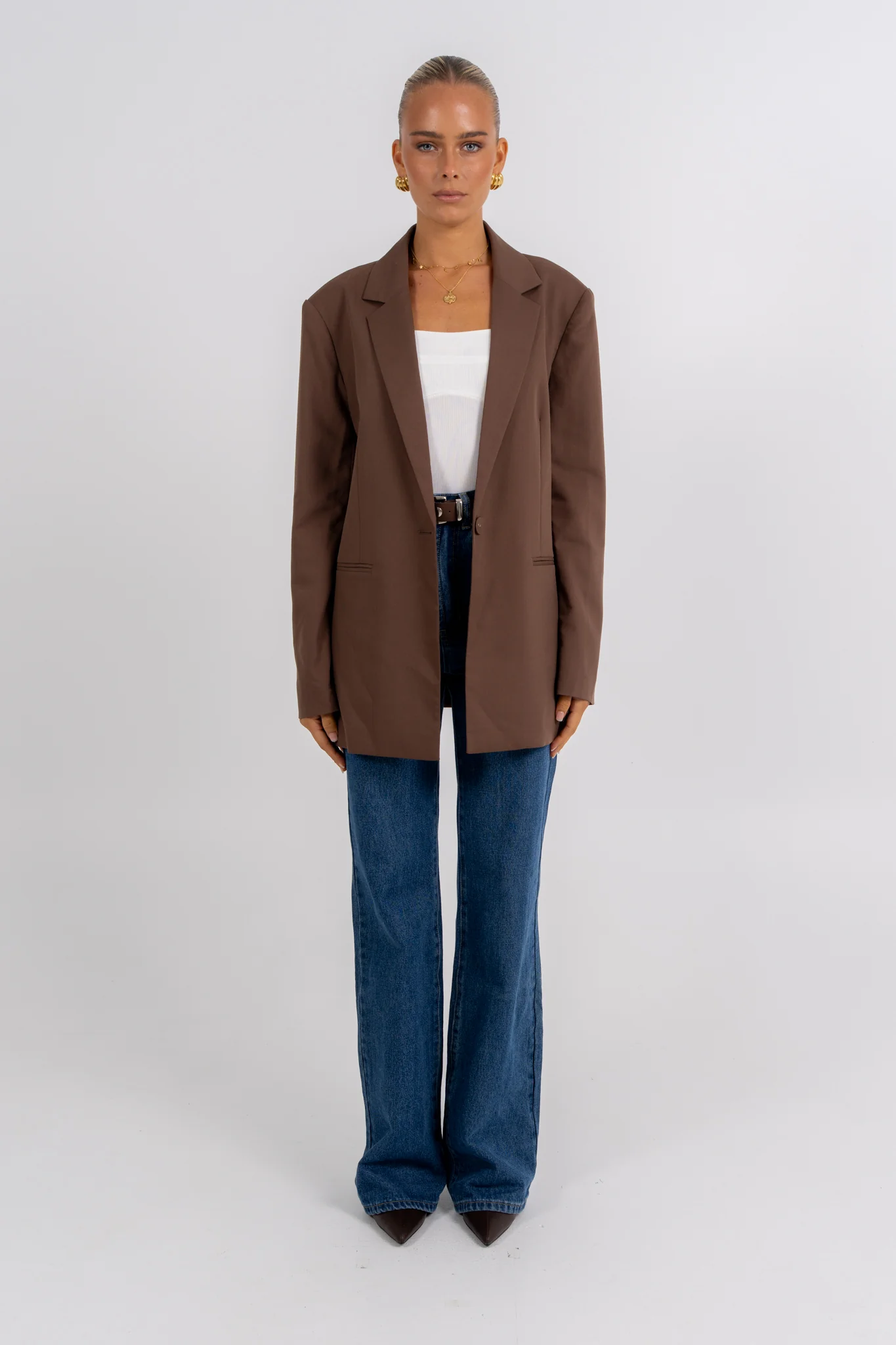 Quade Blazer Chocolate