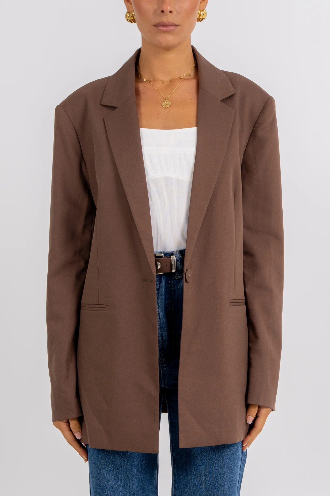 Quade Blazer Chocolate - Image 3