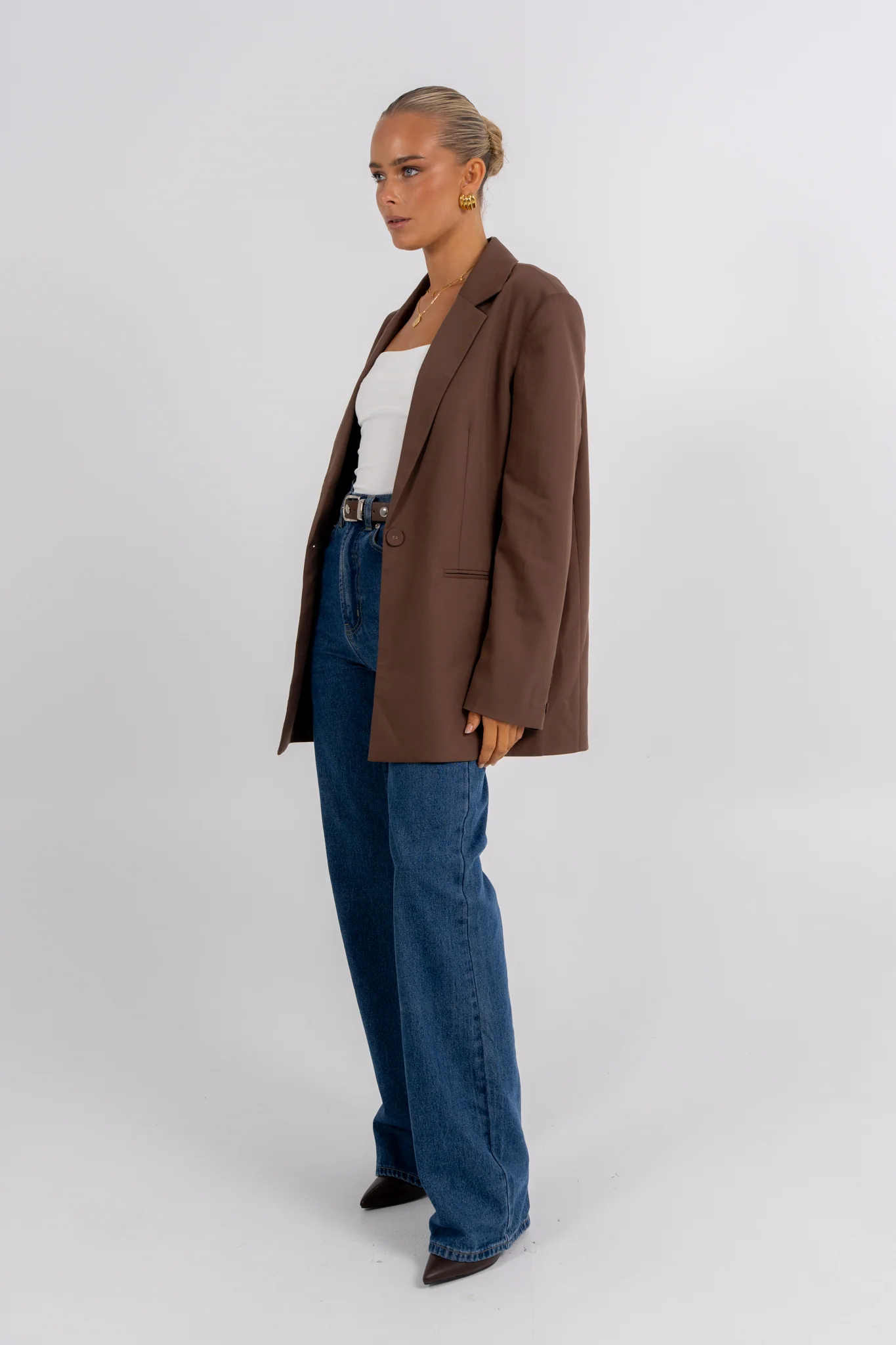 Quade Blazer Chocolate - Image 5