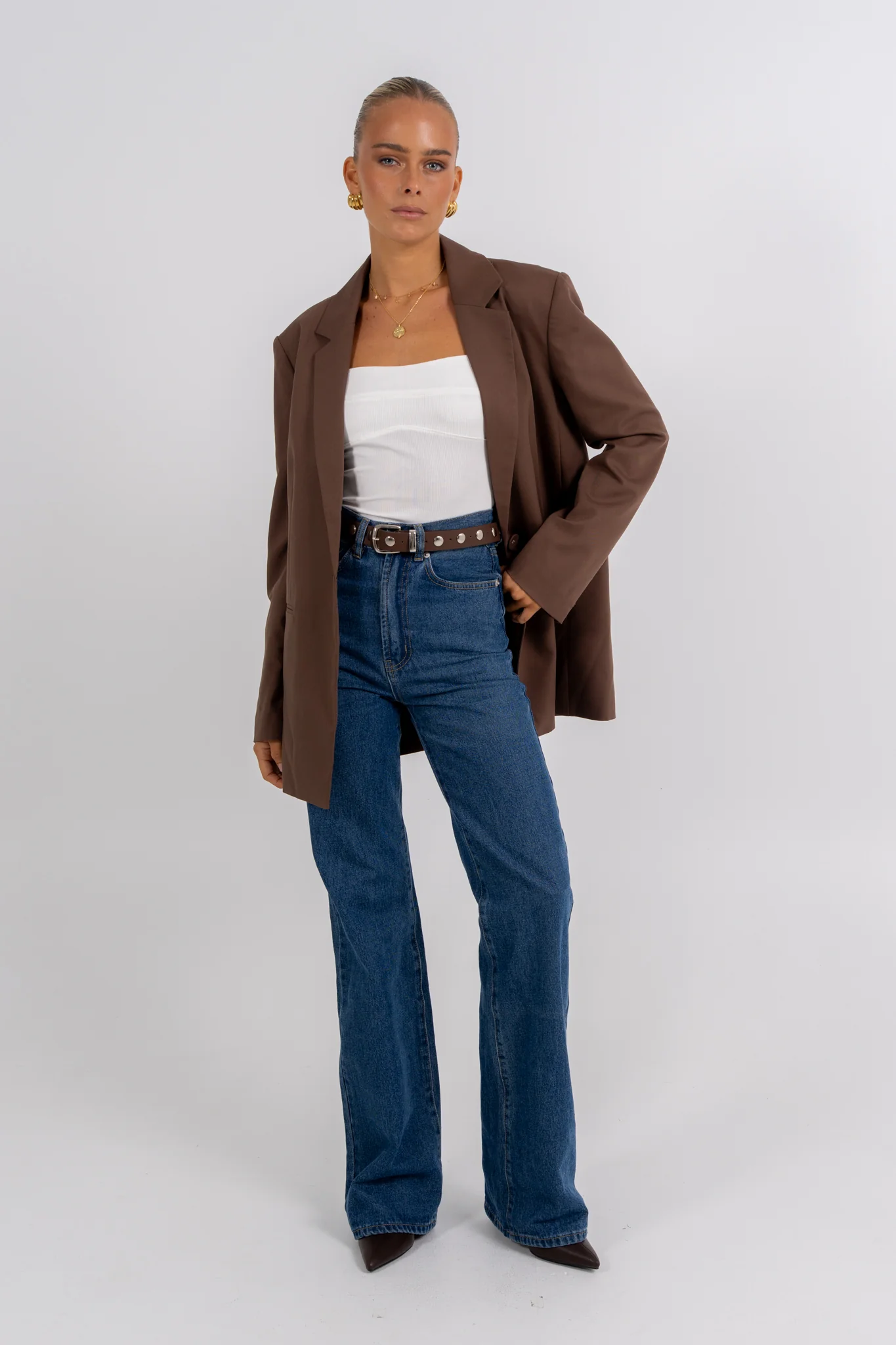 Quade Blazer Chocolate - Image 6