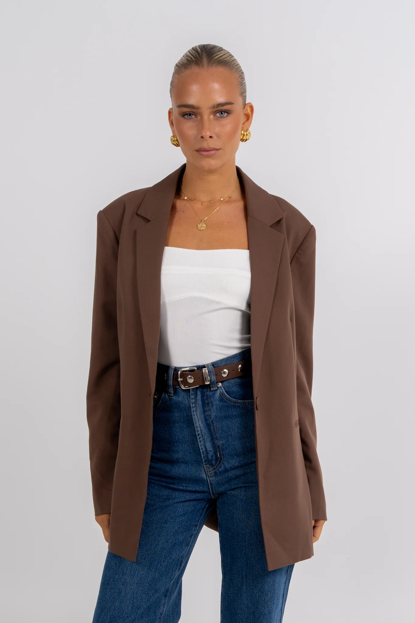 Quade Blazer Chocolate - Image 7