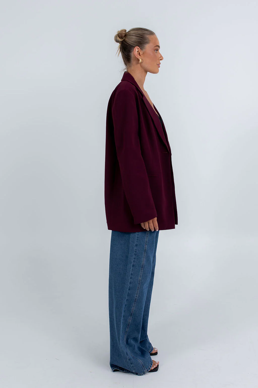 PRE ORDER Quade Blazer Burgundy - Image 14
