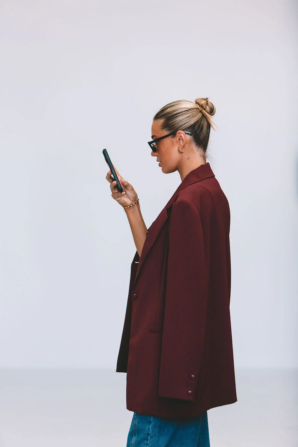 PRE ORDER Quade Blazer Burgundy - Image 3