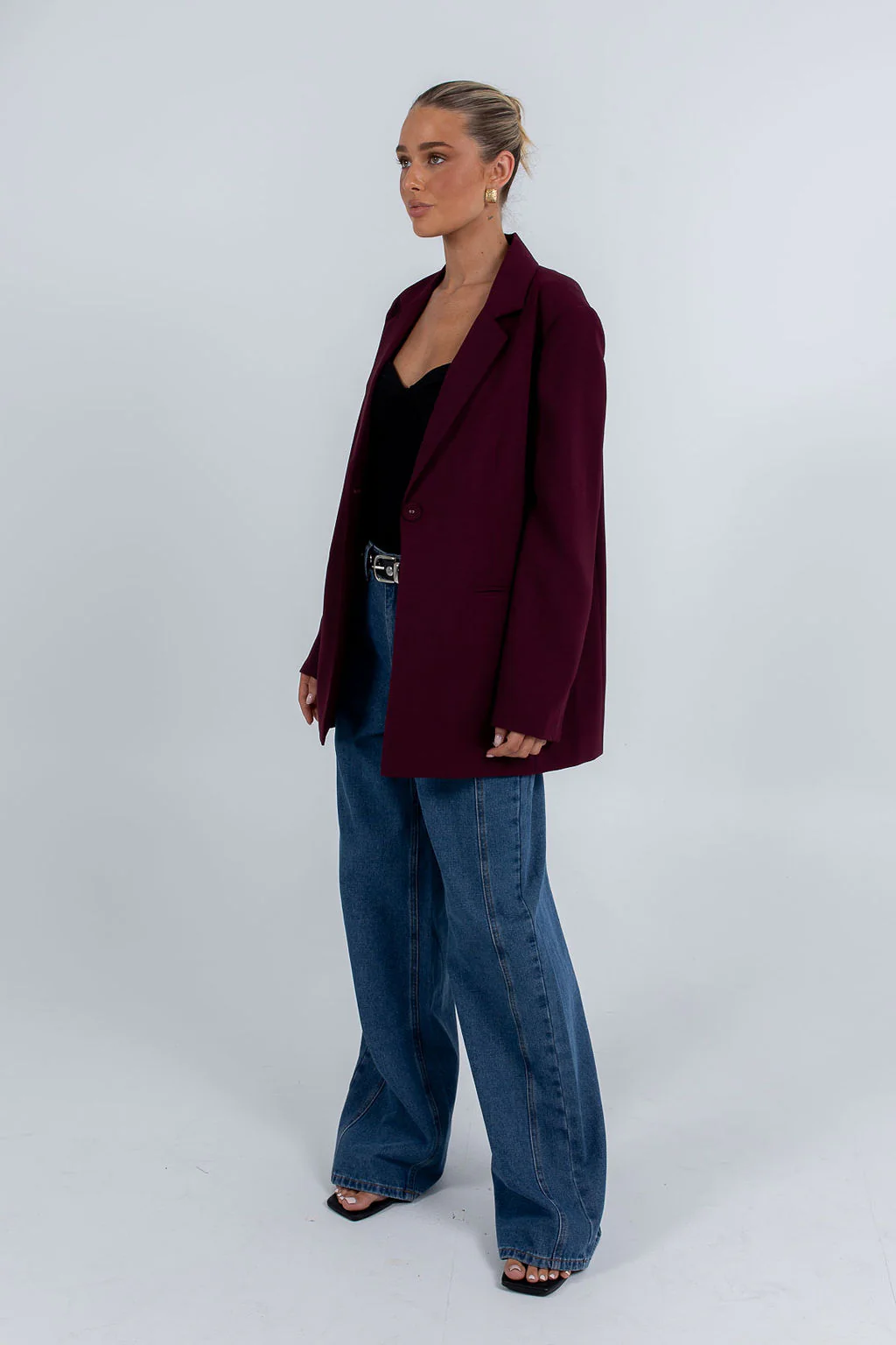 PRE ORDER Quade Blazer Burgundy - Image 7