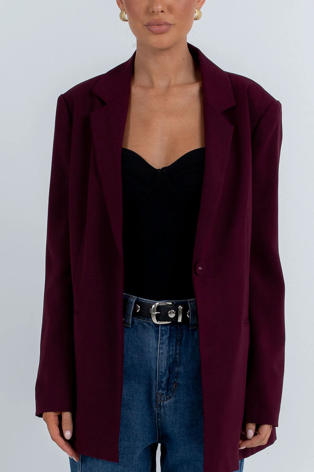 PRE ORDER Quade Blazer Burgundy - Image 9