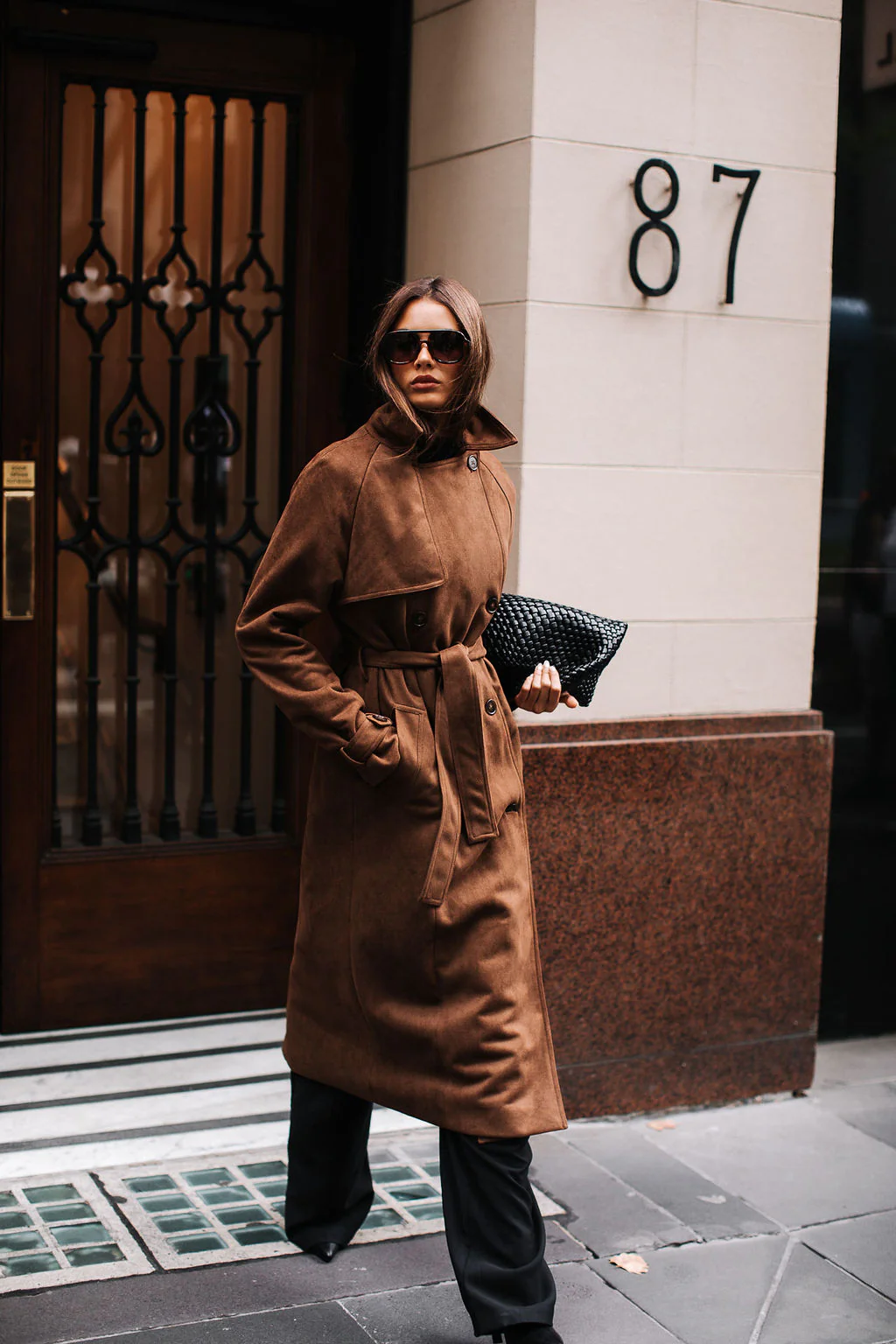 Qualia Trench Coat Chocolate - Image 10