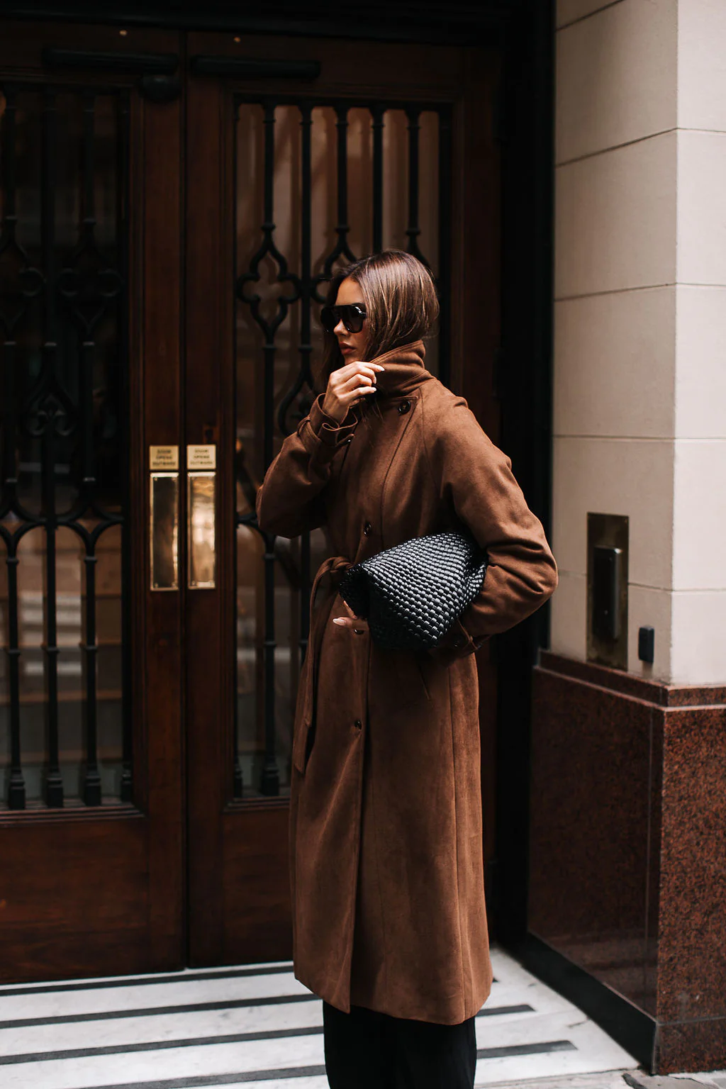 Qualia Trench Coat Chocolate - Image 5